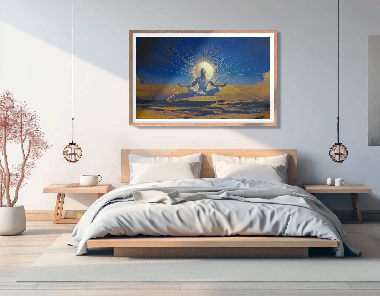 Black Woman Desert Meditation African American wall art view 81