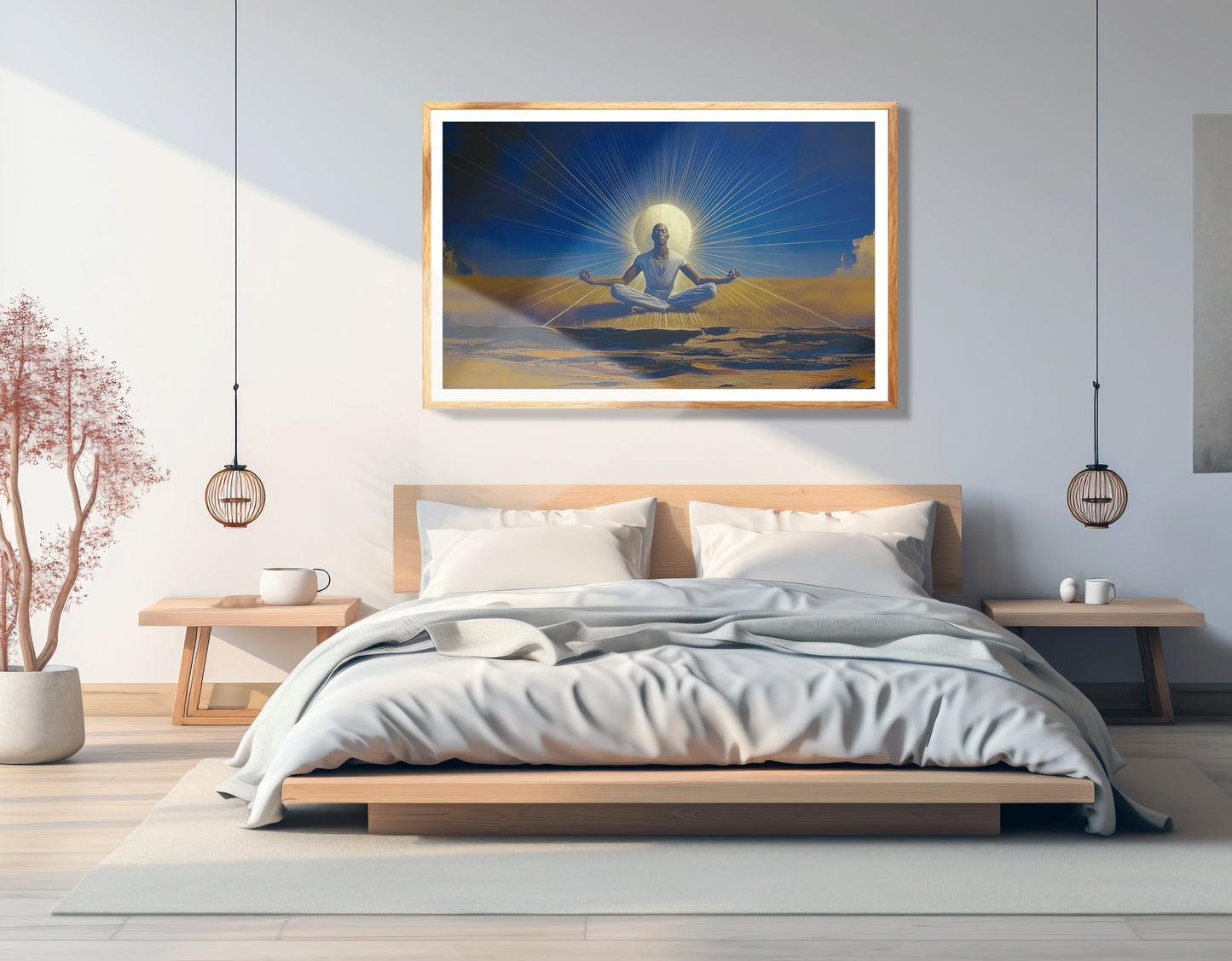 Black Woman Desert Meditation African American wall art view 75