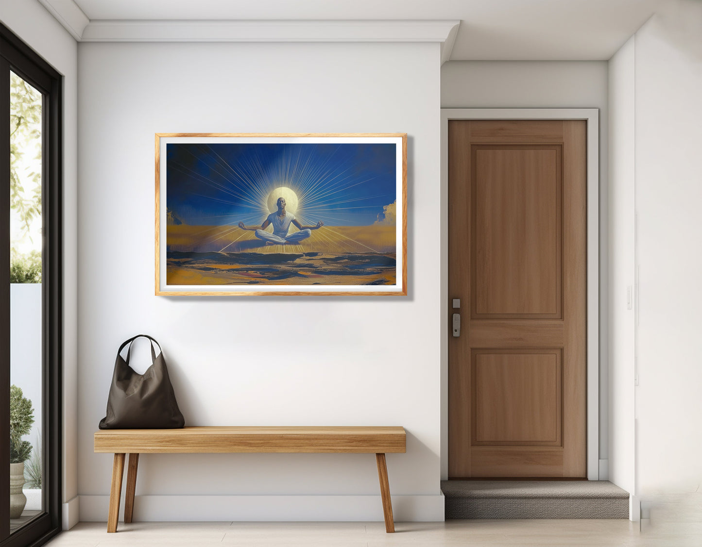 Black Woman Desert Meditation African American wall art view 77