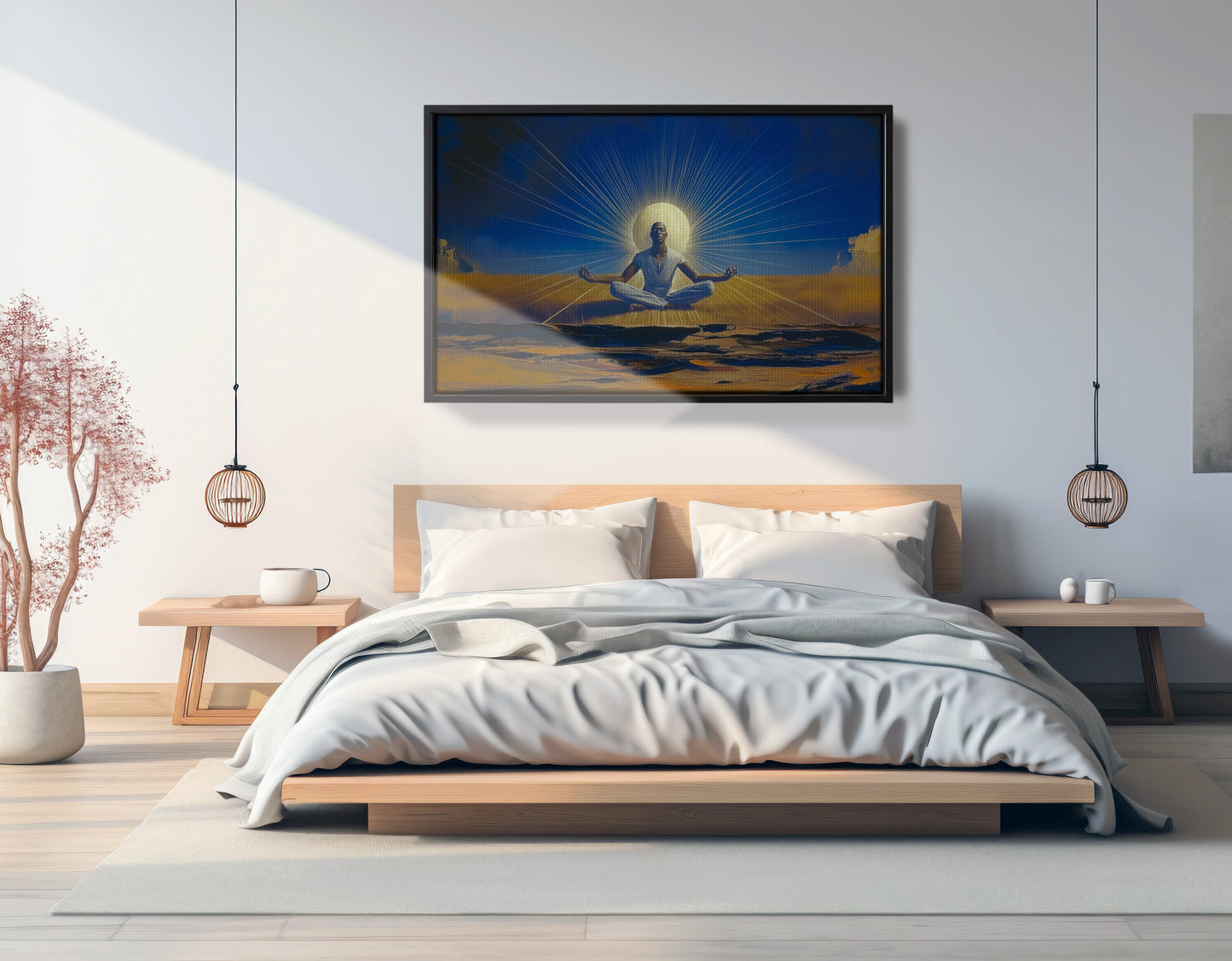 Black Woman Desert Meditation African American wall art view 27