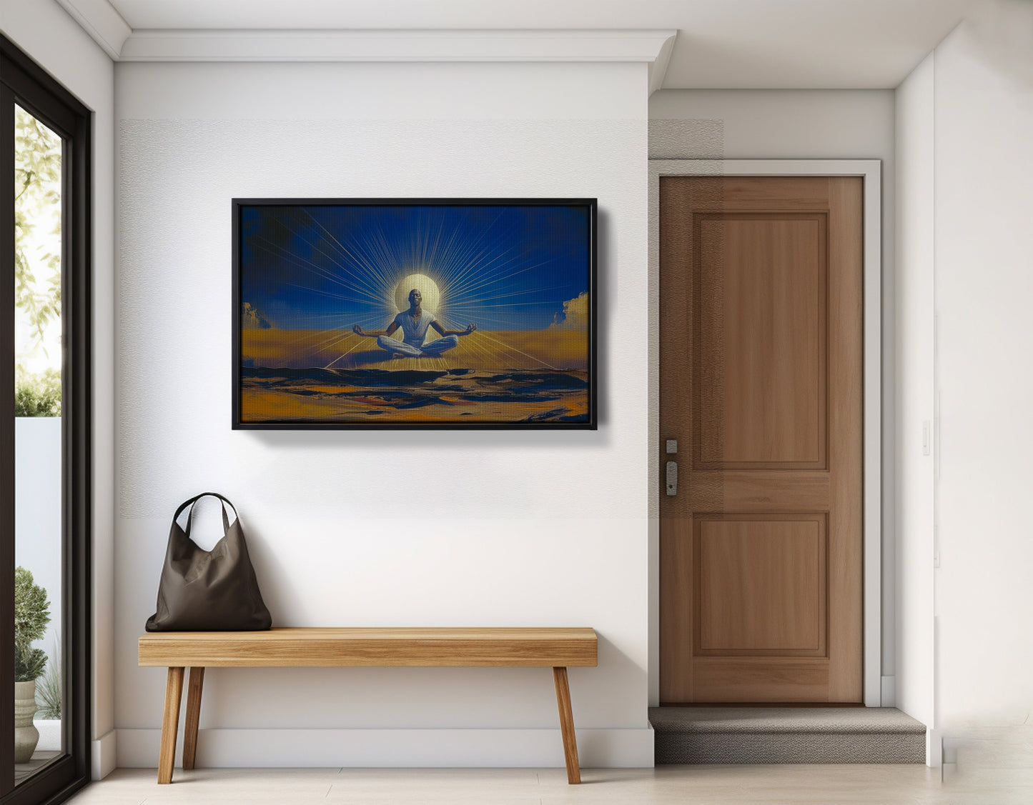 Black Woman Desert Meditation African American wall art view 29