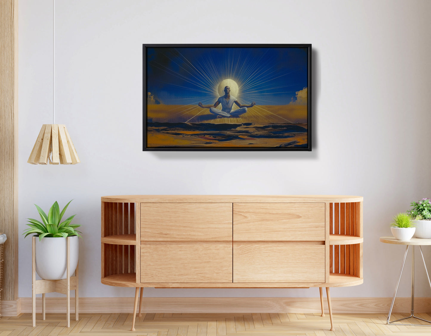 Black Woman Desert Meditation African American wall art view 26