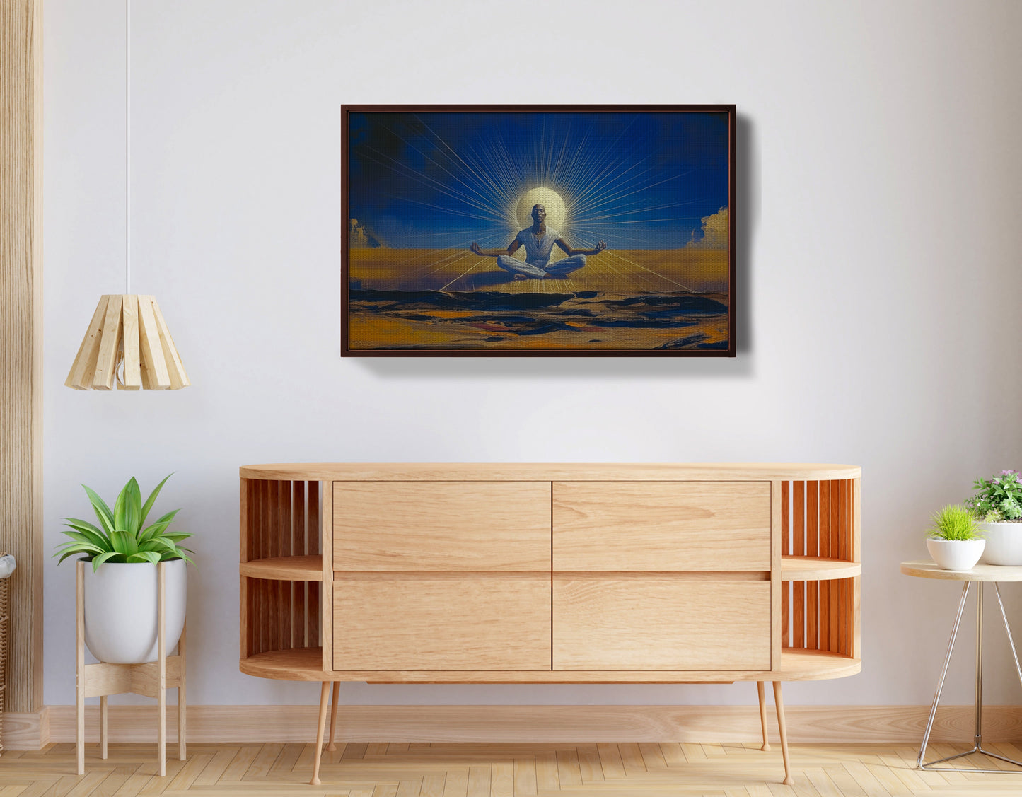 Black Woman Desert Meditation African American wall art view 32