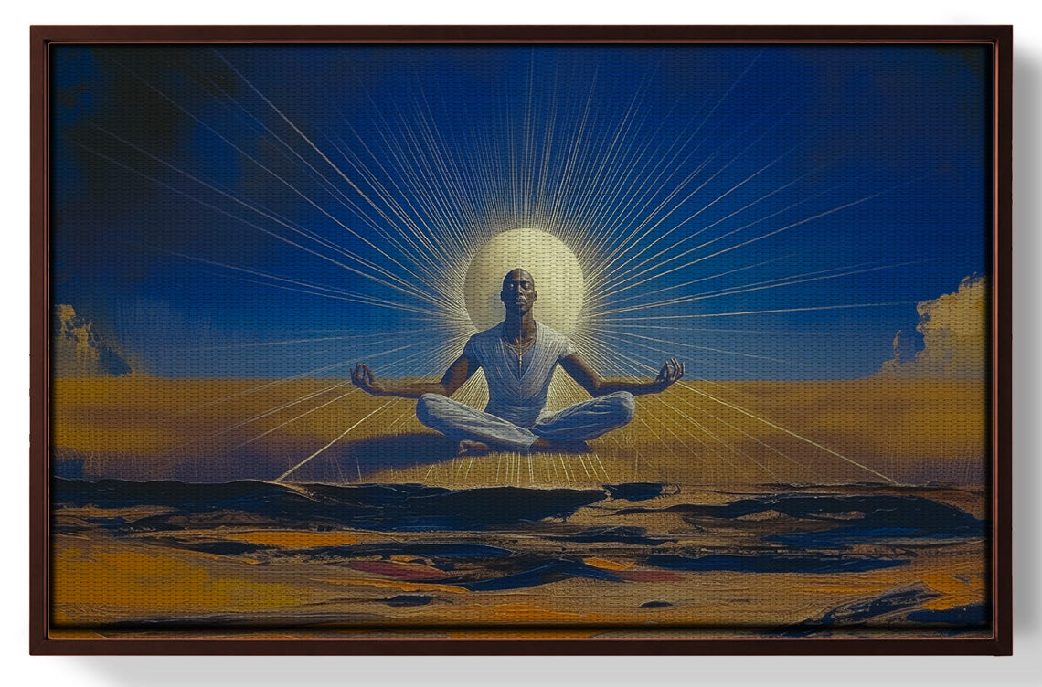 Black Woman Desert Meditation African American wall art view 31