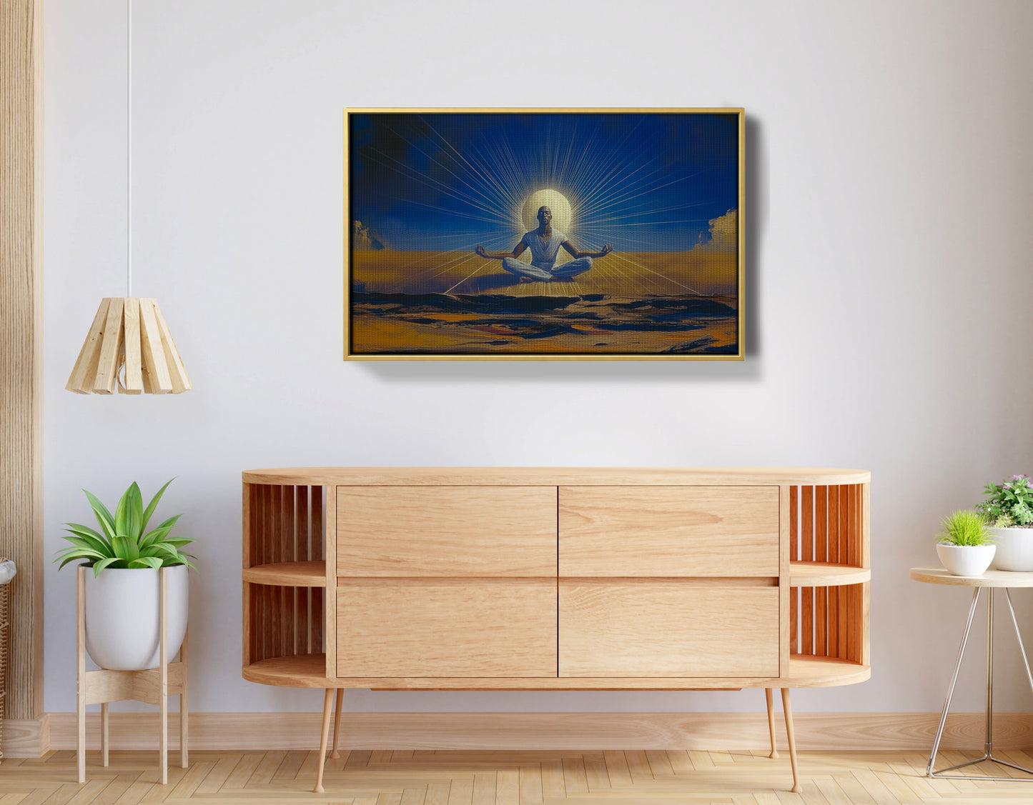 Black Woman Desert Meditation African American wall art view 38