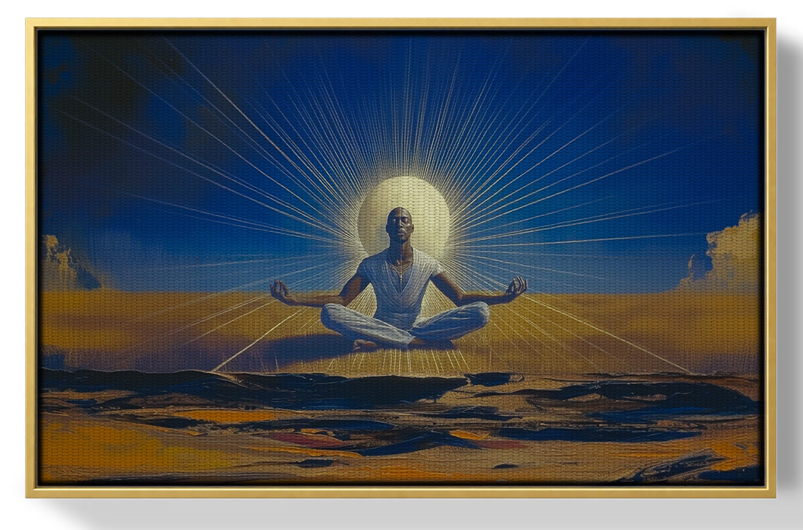 Black Woman Desert Meditation African American wall art view 37
