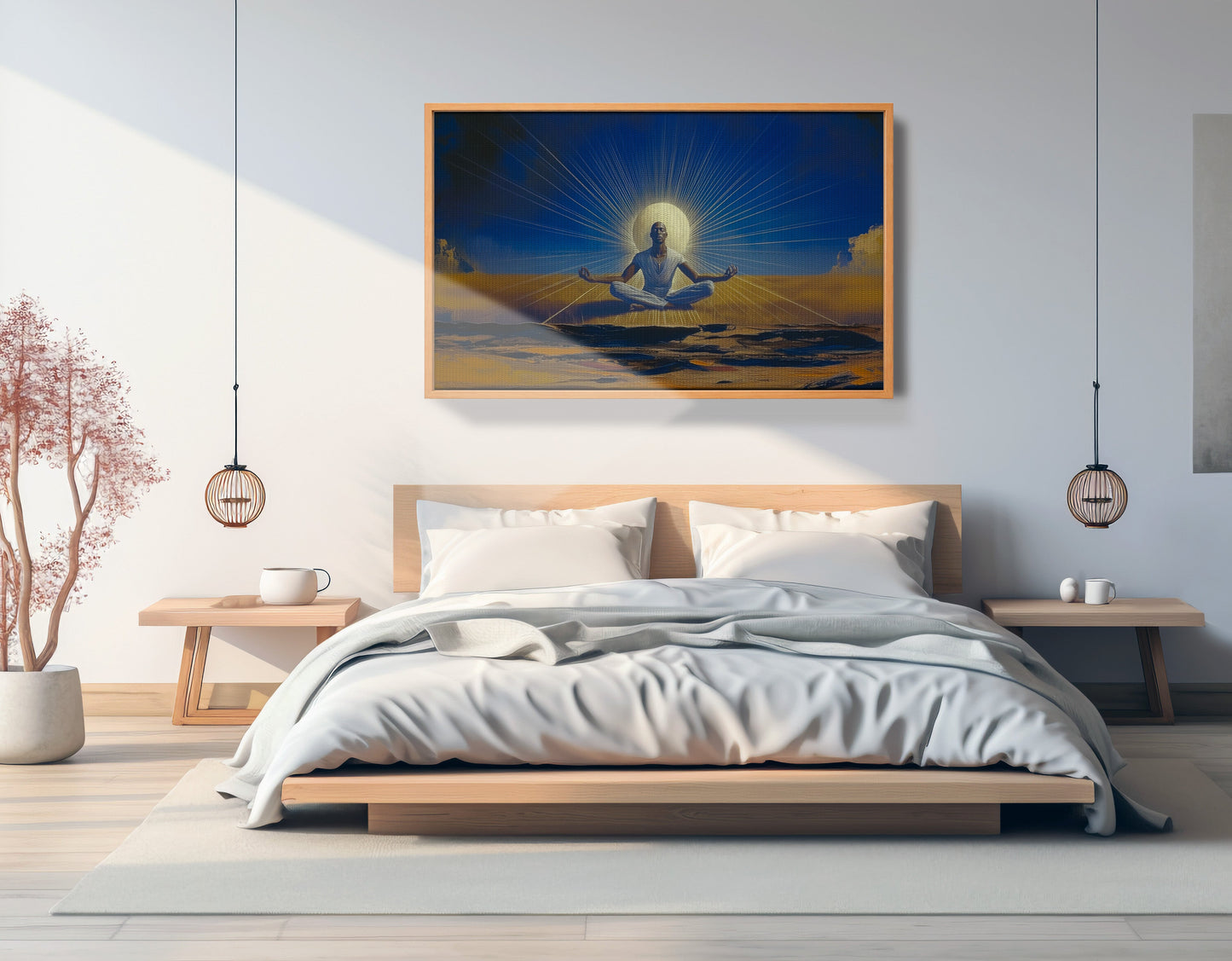 Black Woman Desert Meditation African American wall art view 45