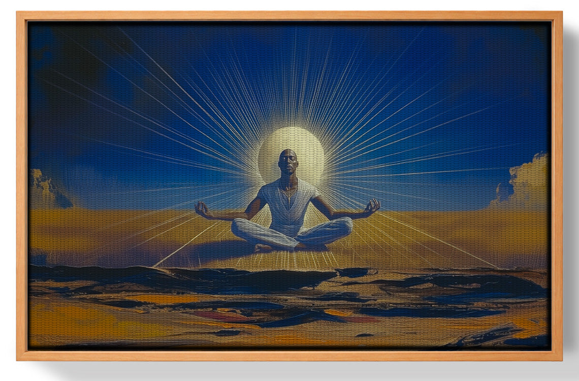 Black Woman Desert Meditation African American wall art view 43