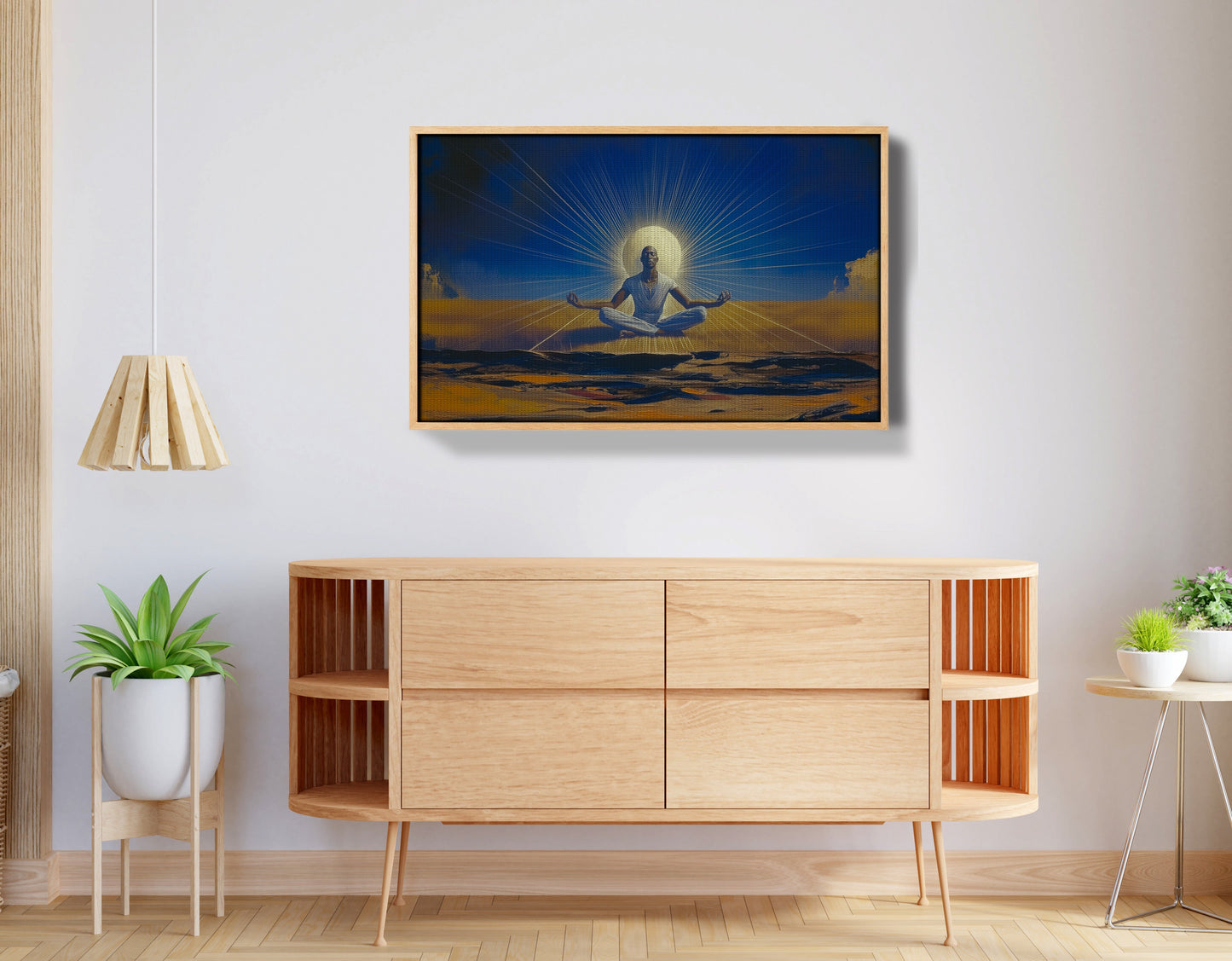 Black Woman Desert Meditation African American wall art view 50