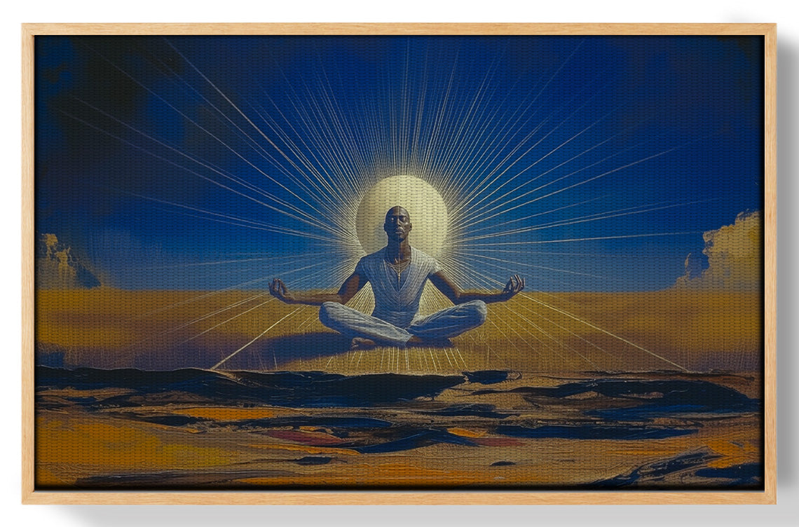 Black Woman Desert Meditation African American wall art view 49