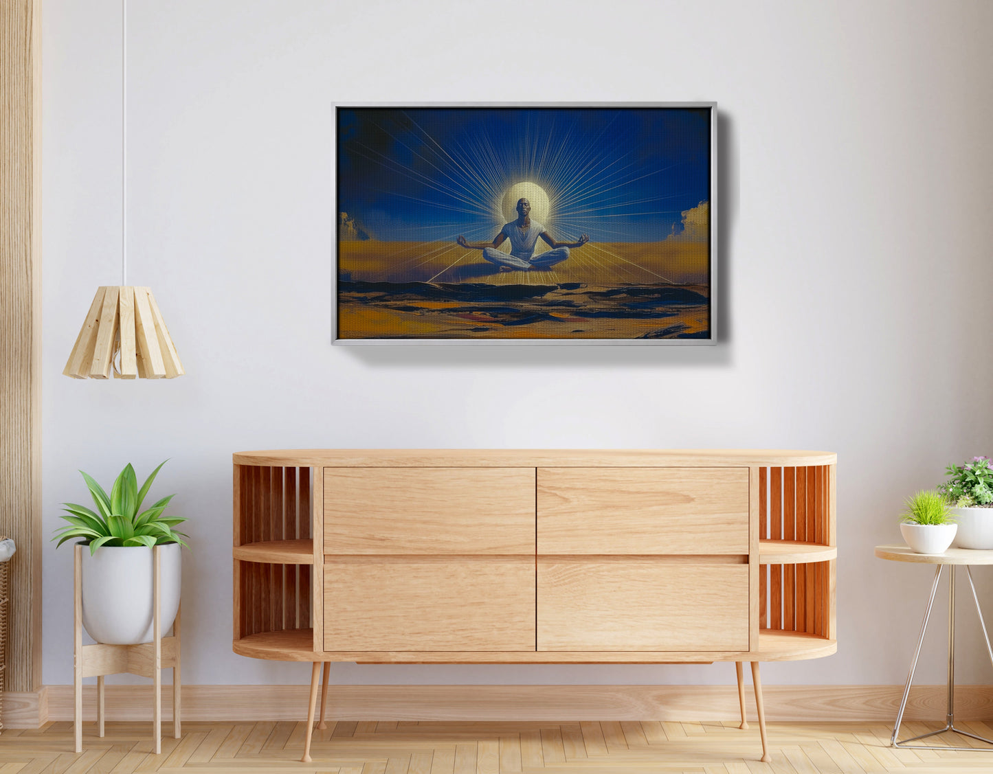 Black Woman Desert Meditation African American wall art view 56