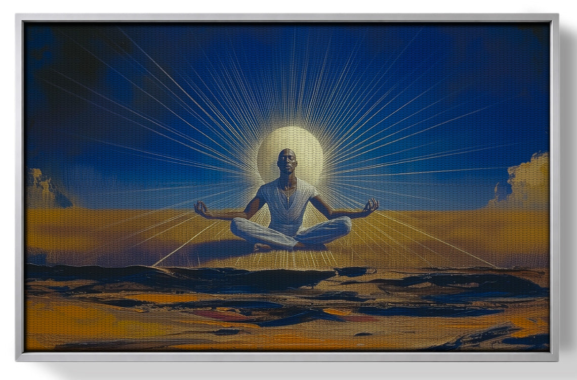Black Woman Desert Meditation African American wall art view 55