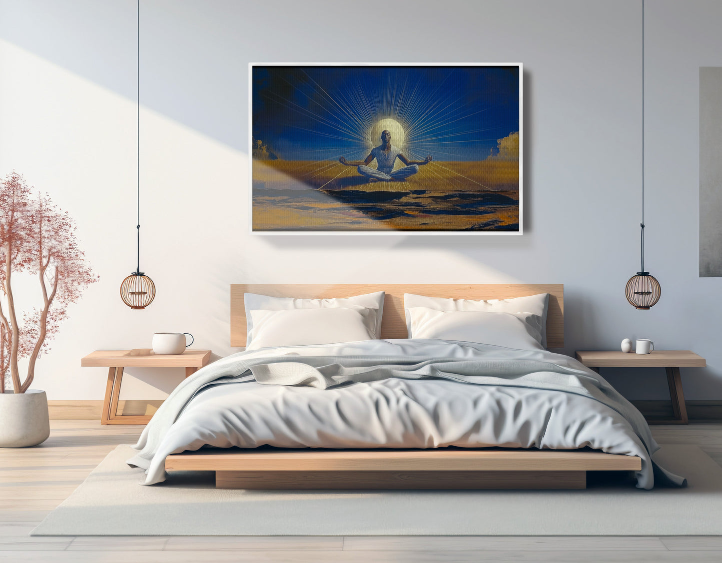 Black Woman Desert Meditation African American wall art view 63