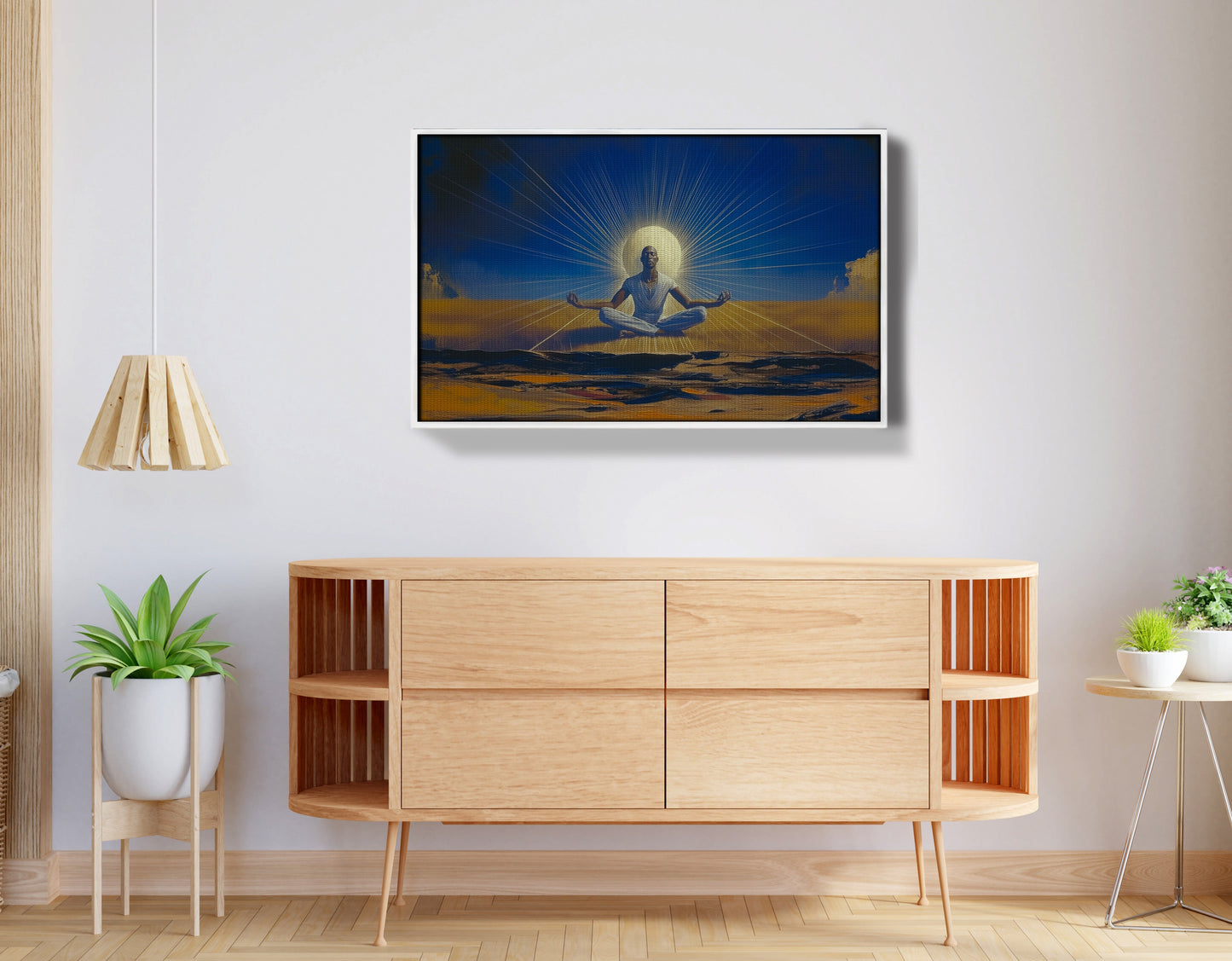 Black Woman Desert Meditation African American wall art view 62