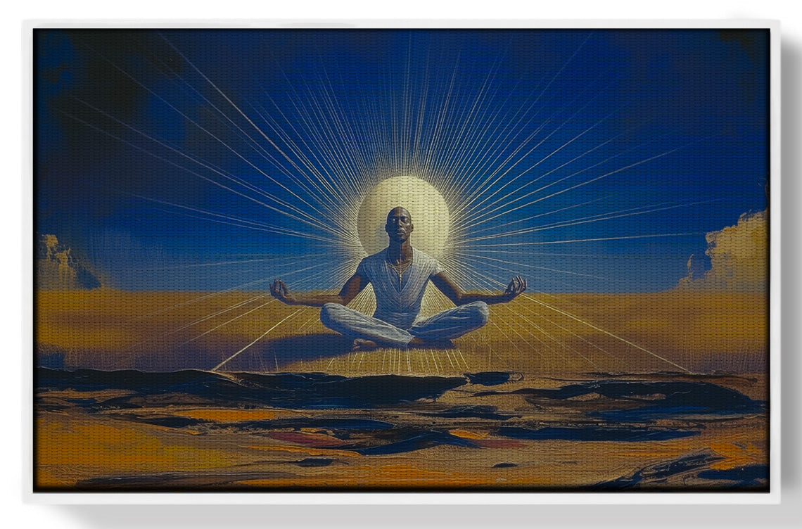 Black Woman Desert Meditation African American wall art view 61