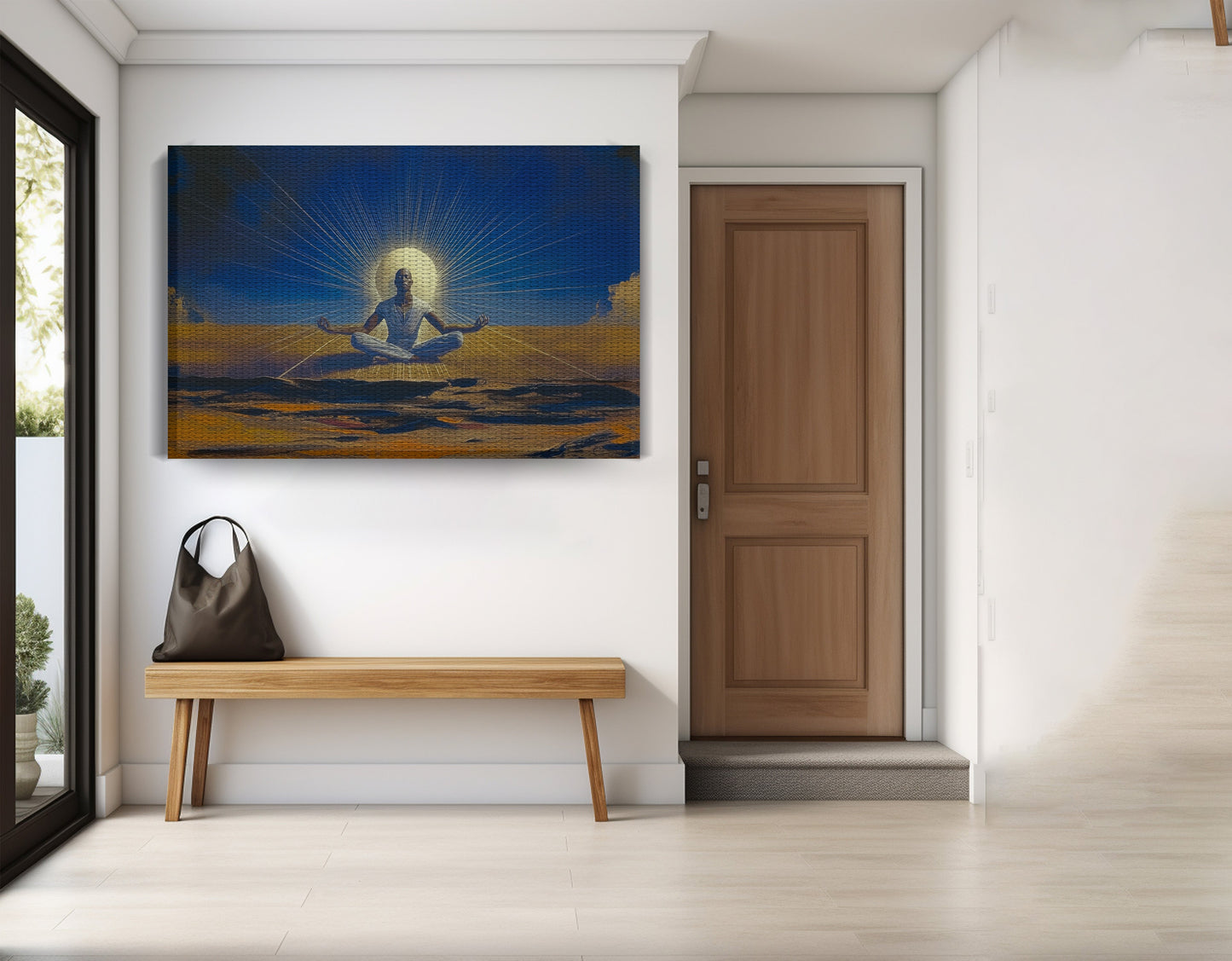 Black Woman Desert Meditation African American wall art view 17