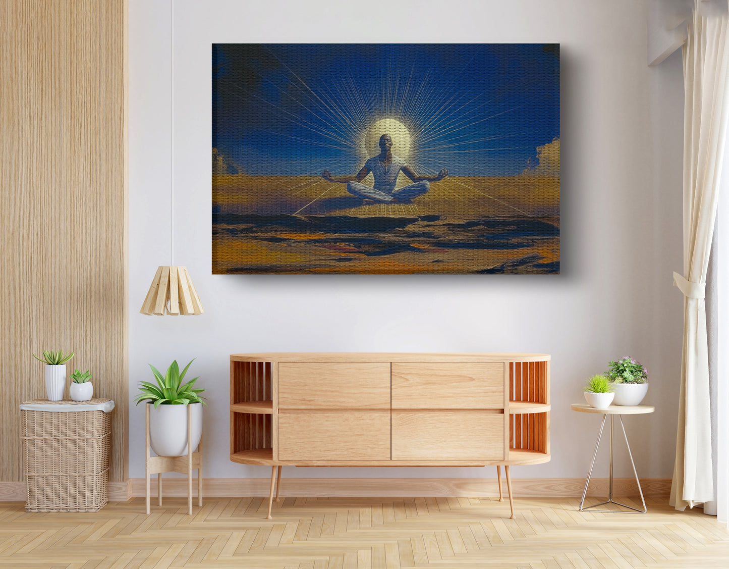 Black Woman Desert Meditation African American wall art view 14