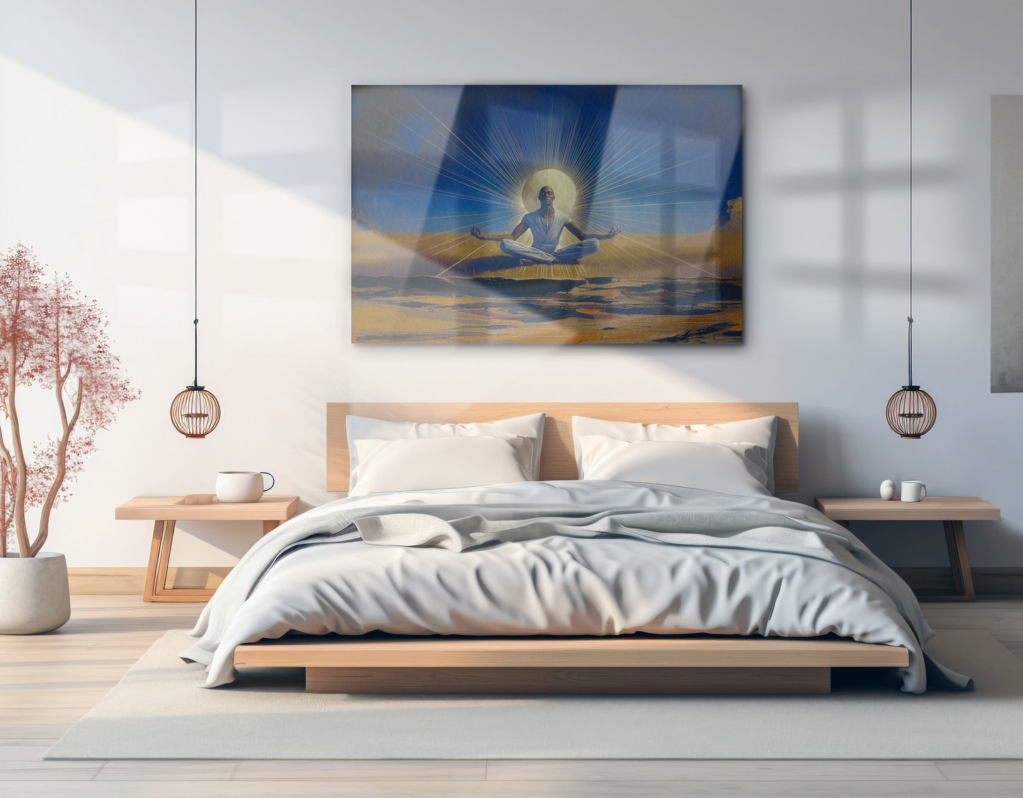Black Woman Desert Meditation African American wall art view 21
