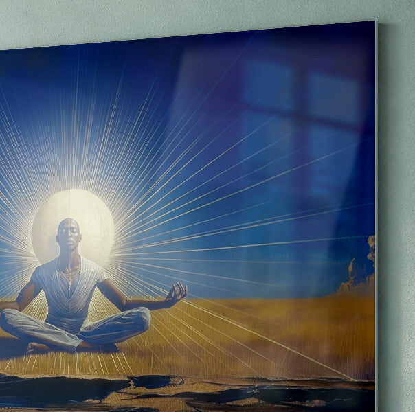 Black Woman Desert Meditation African American wall art view 22