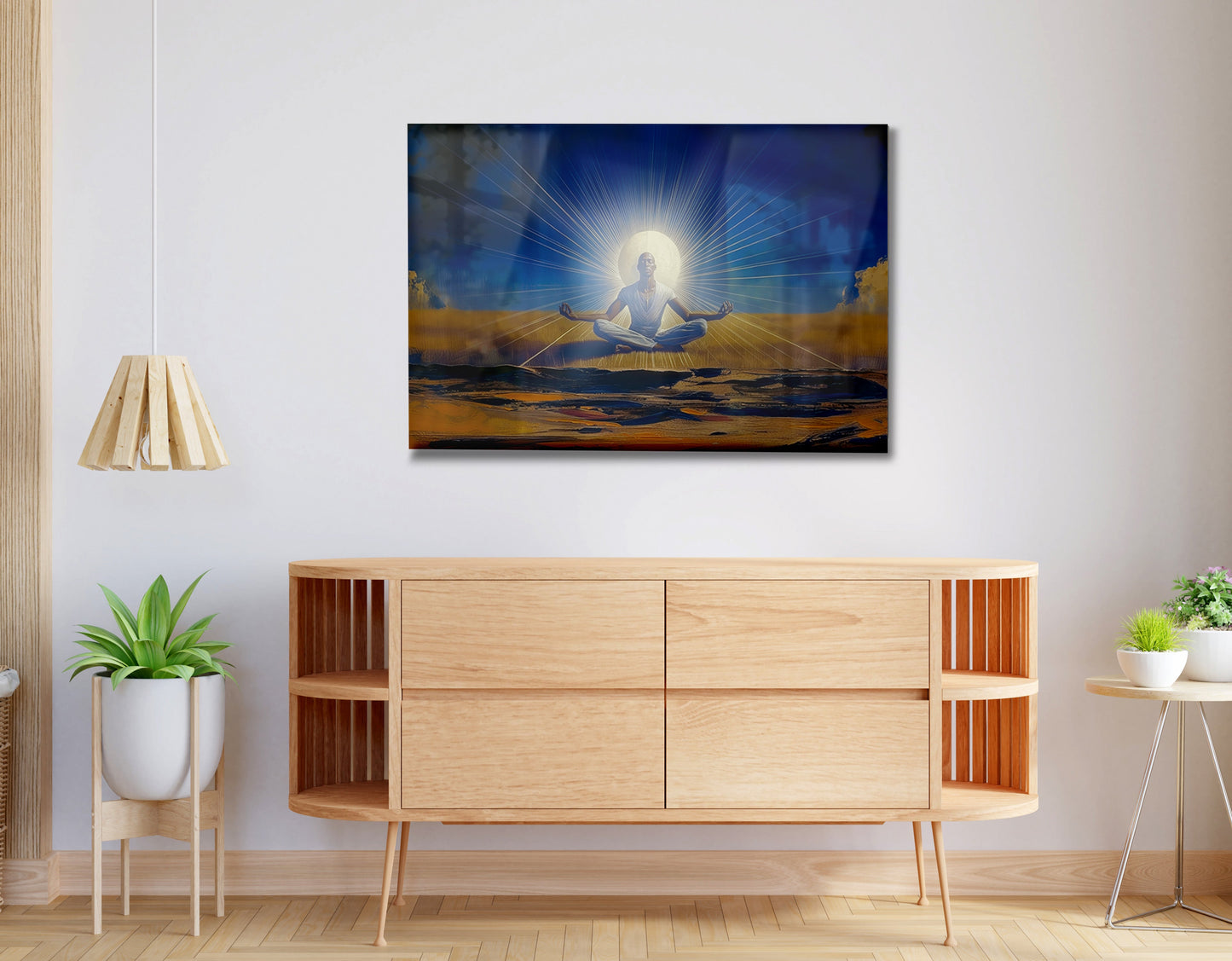 Black Woman Desert Meditation African American wall art view 20