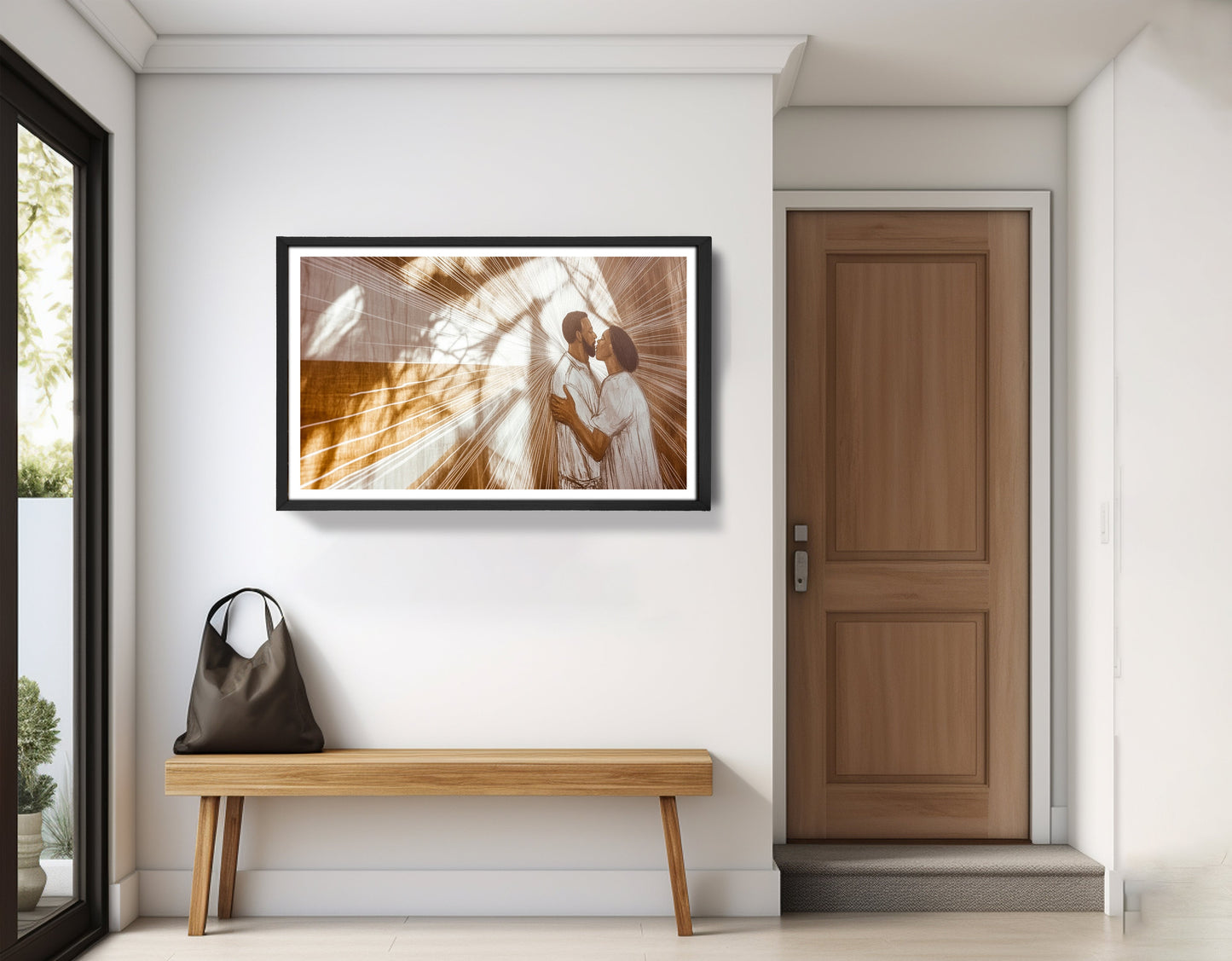 Black Couple Love and Light Black love wall art view 71