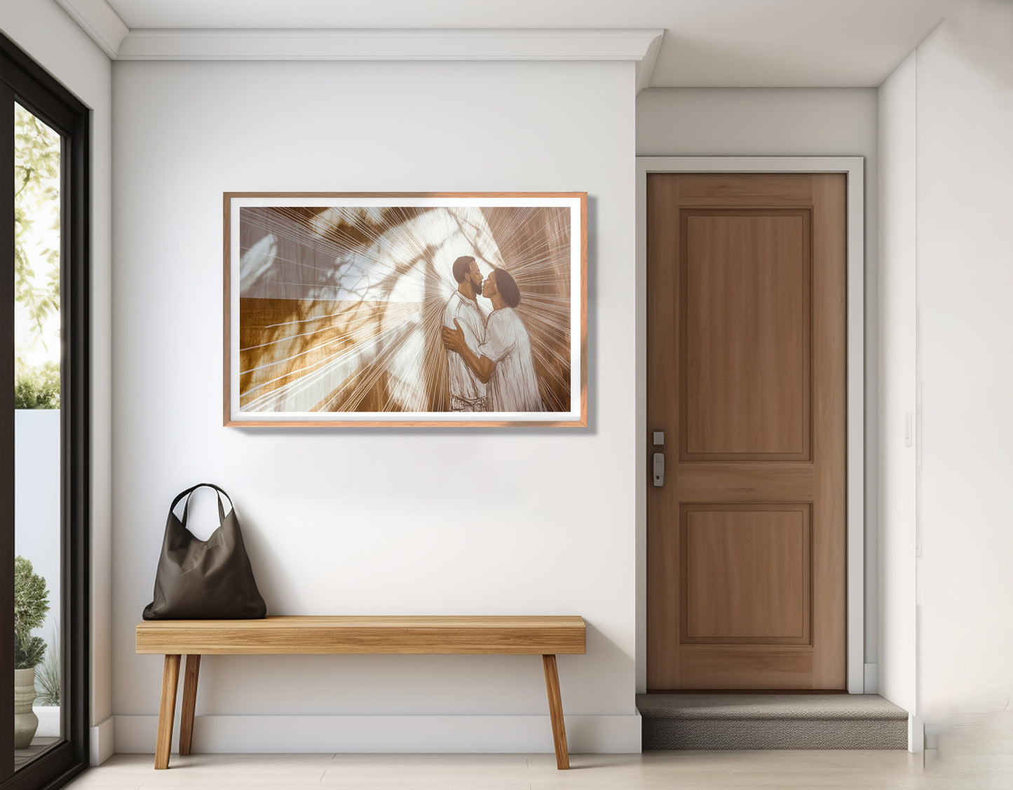 Black Couple Love and Light Black love wall art view 83