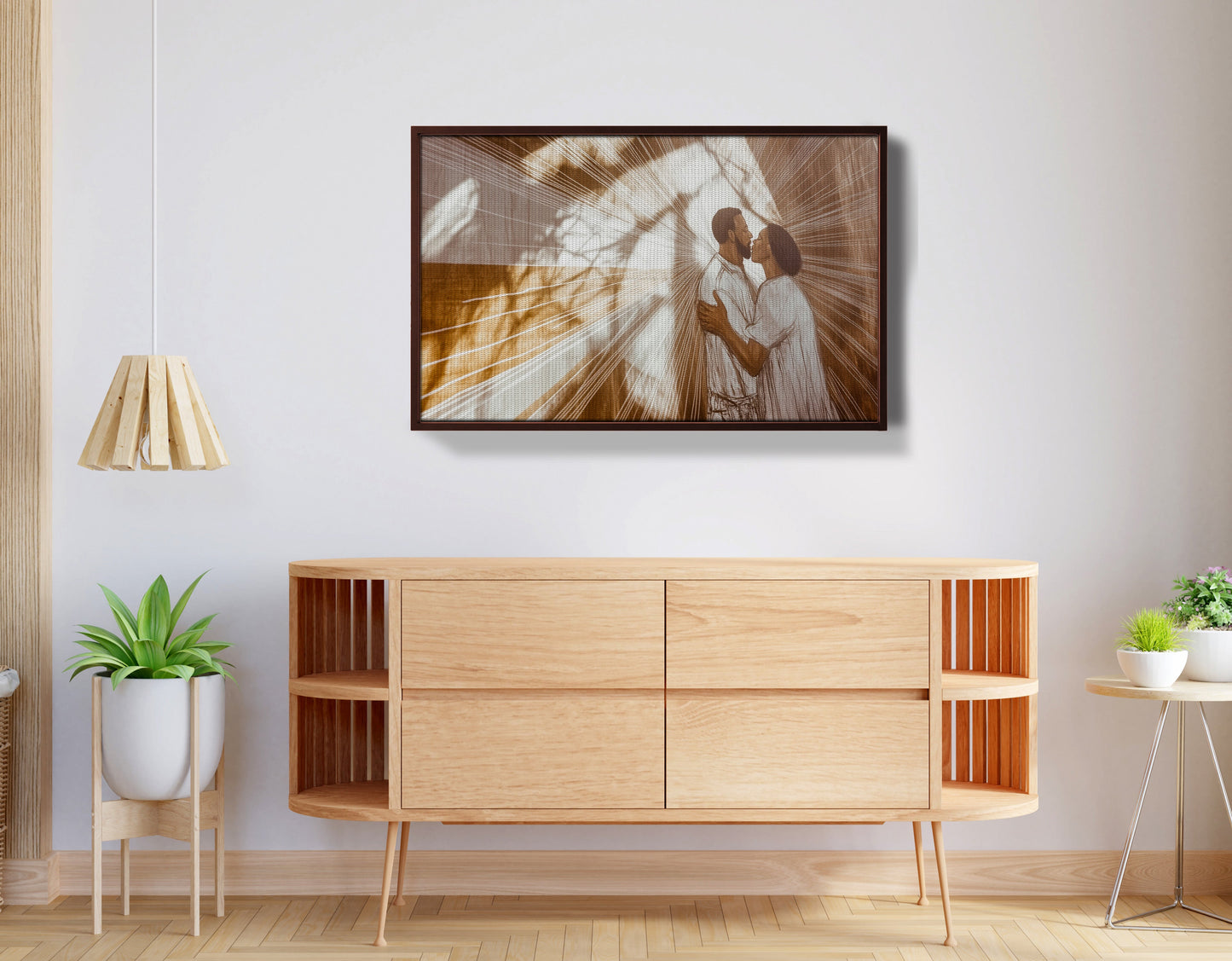 Black Couple Love and Light Black love wall art view 32