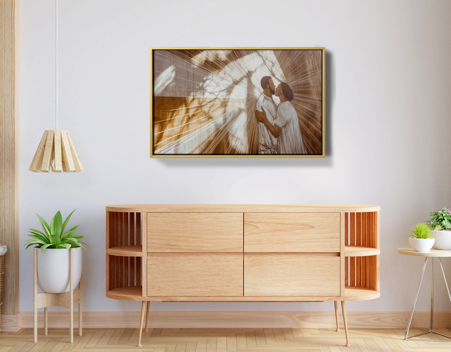 Black Couple Love and Light Black love wall art view 38