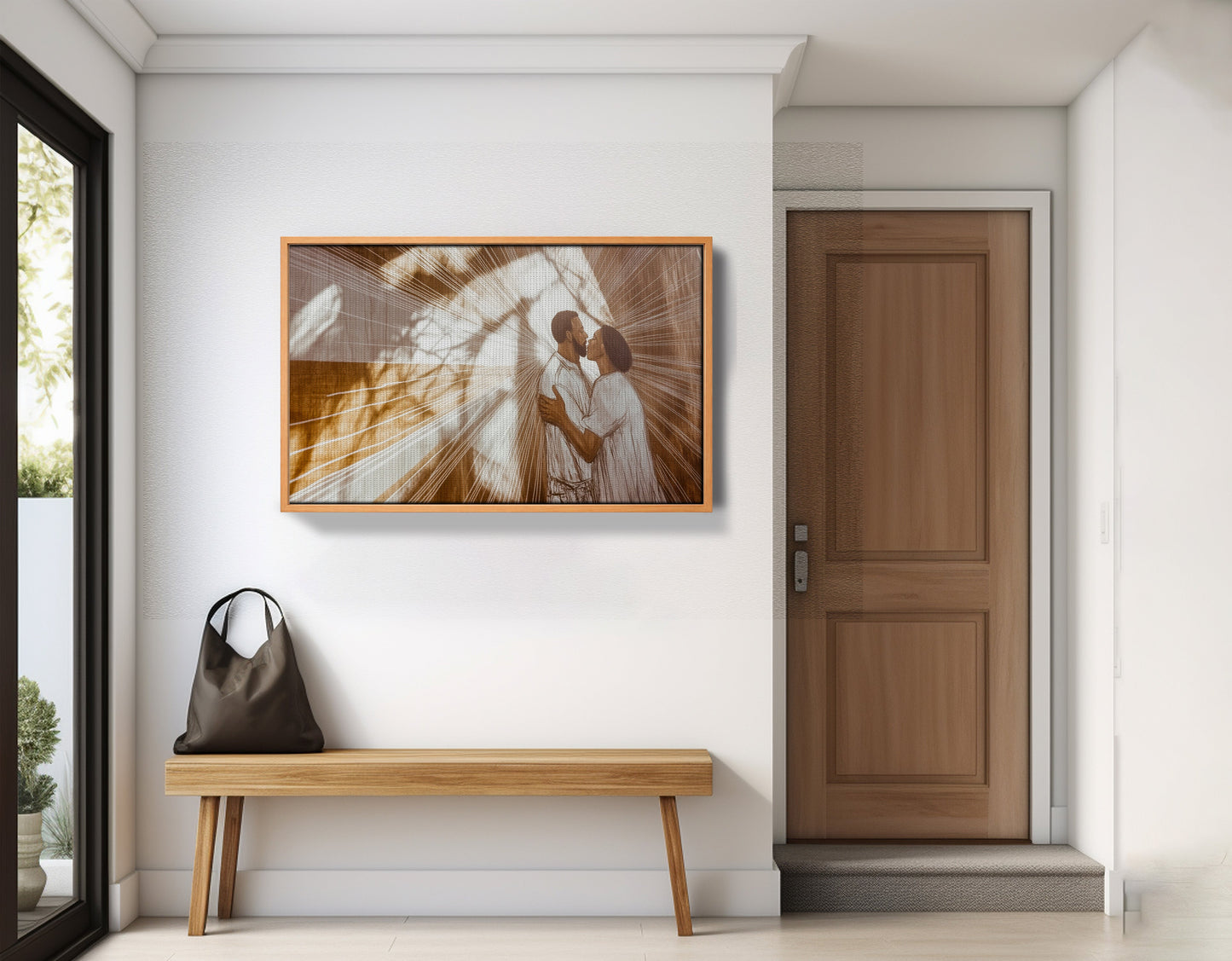 Black Couple Love and Light Black love wall art view 47