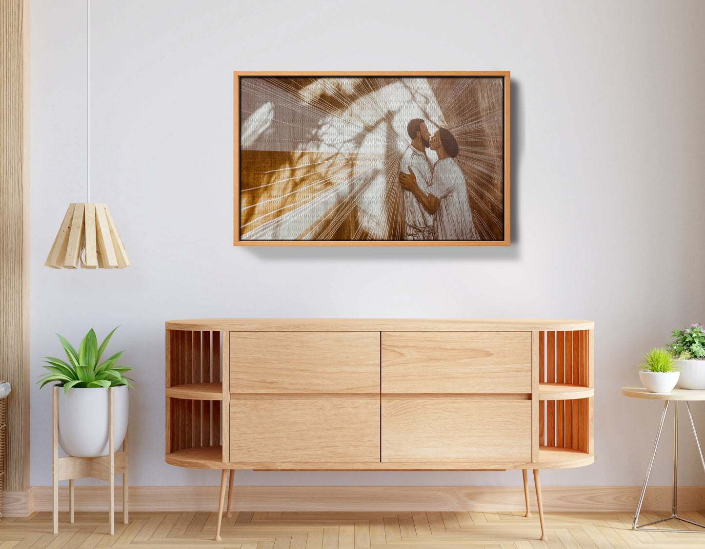 Black Couple Love and Light Black love wall art view 44