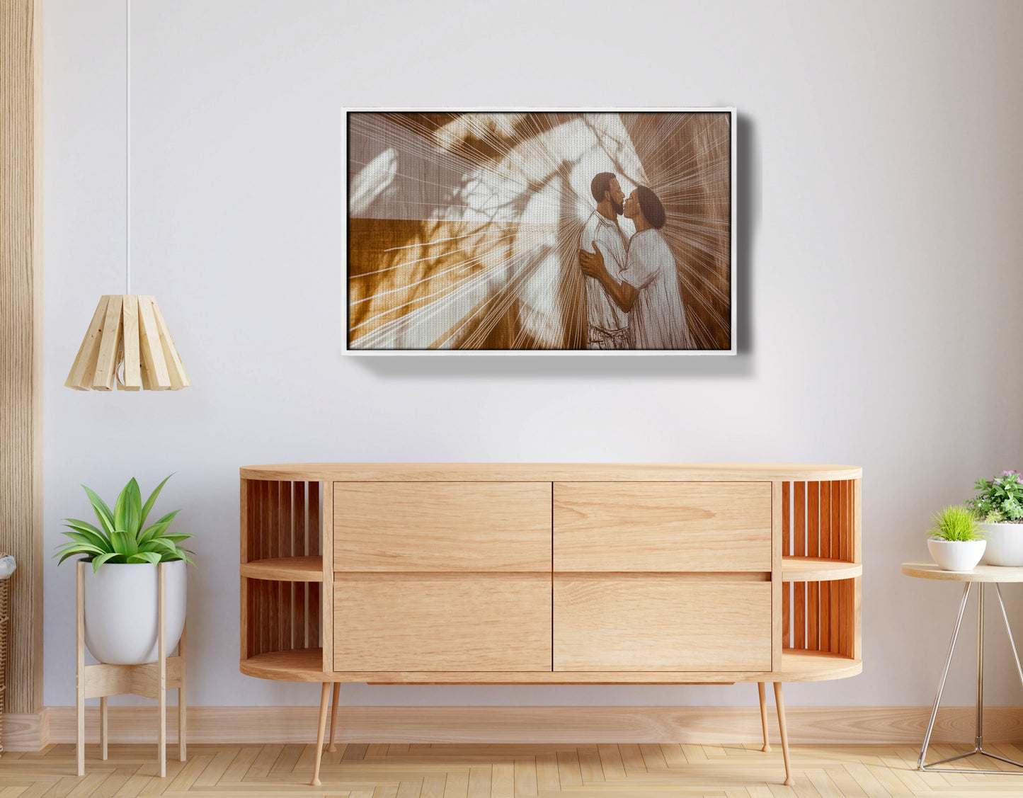 Black Couple Love and Light Black love wall art view 62