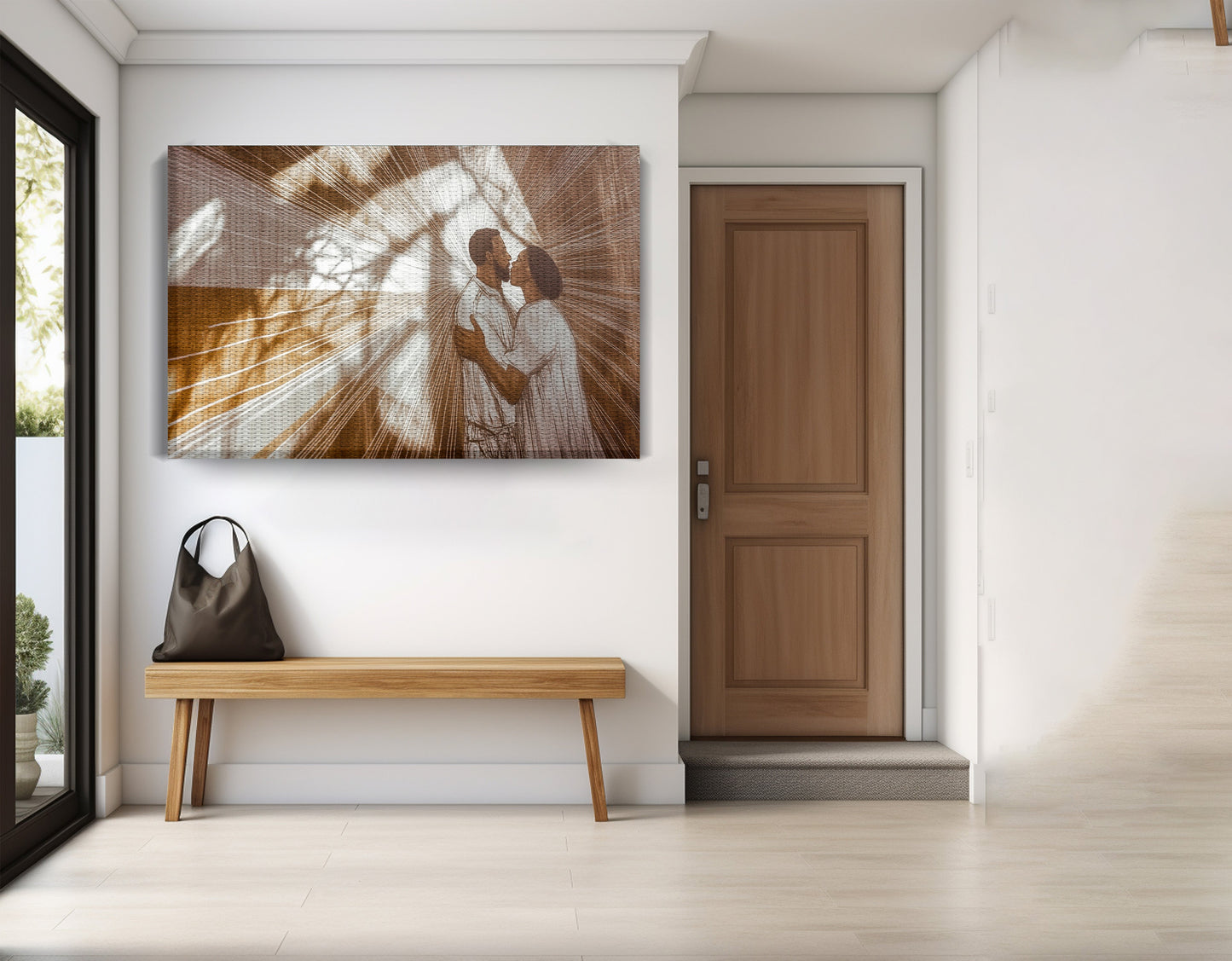 Black Couple Love and Light Black love wall art view 17