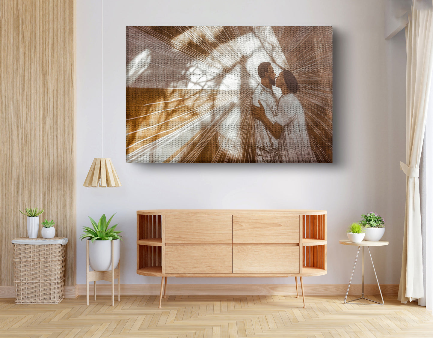 Black Couple Love and Light Black love wall art view 14