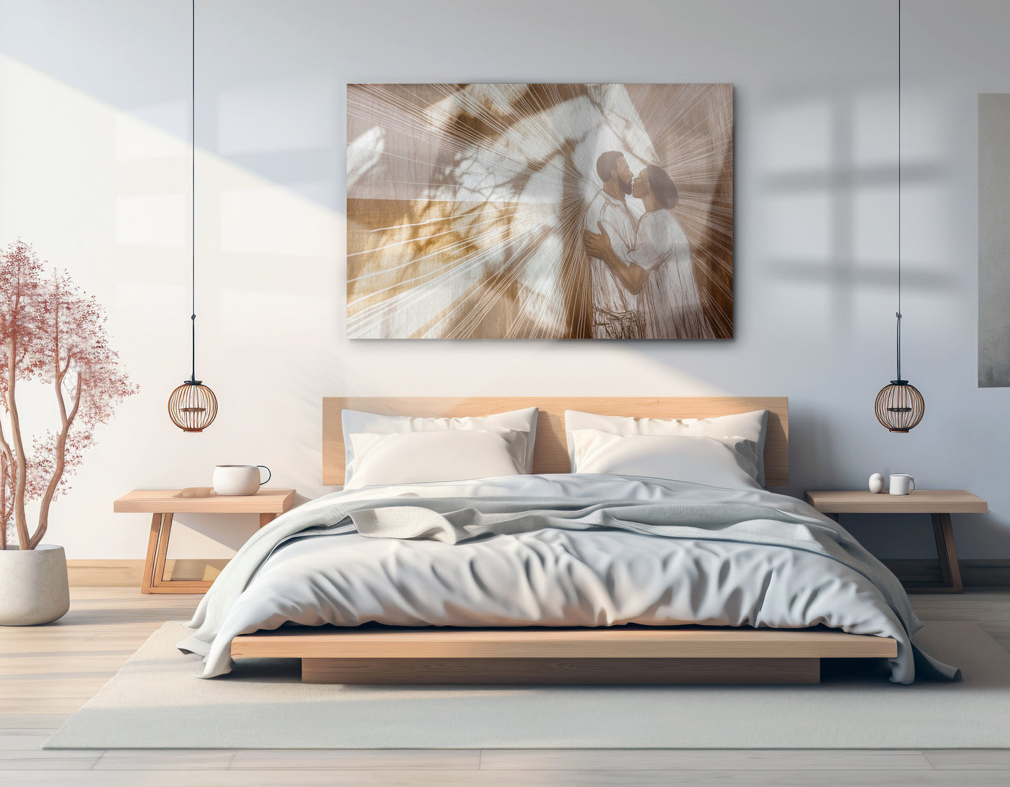 Black Couple Love and Light Black love wall art view 21