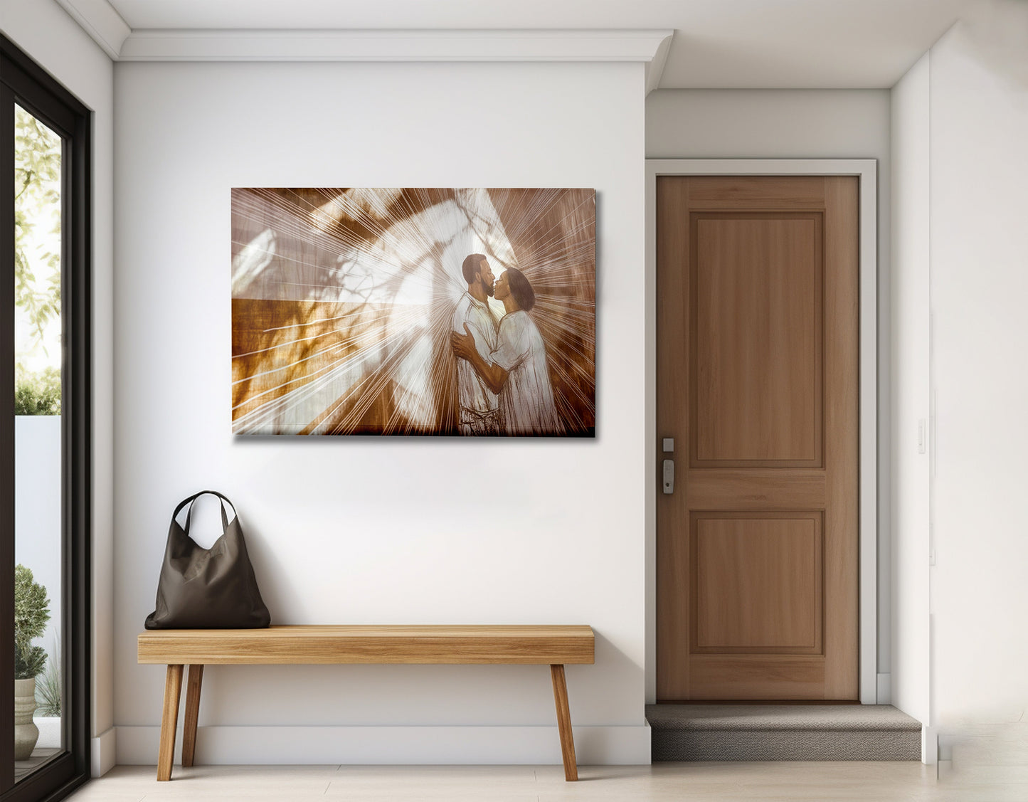 Black Couple Love and Light Black love wall art view 23