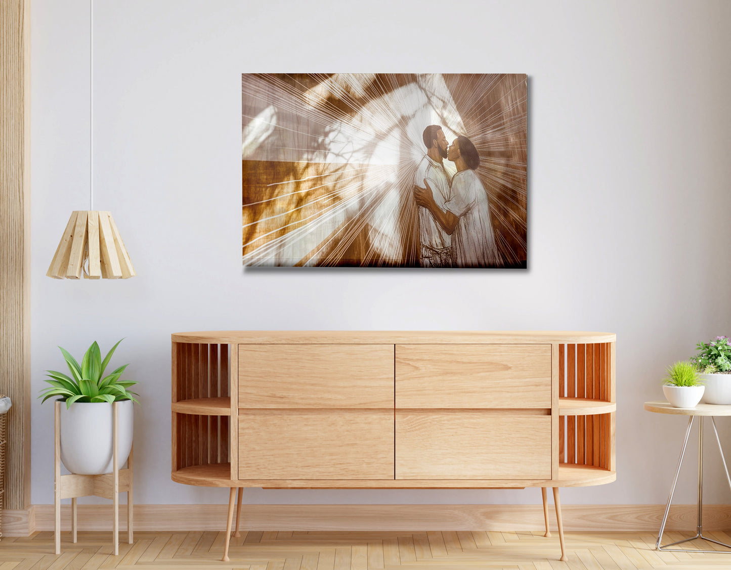 Black Couple Love and Light Black love wall art view 20