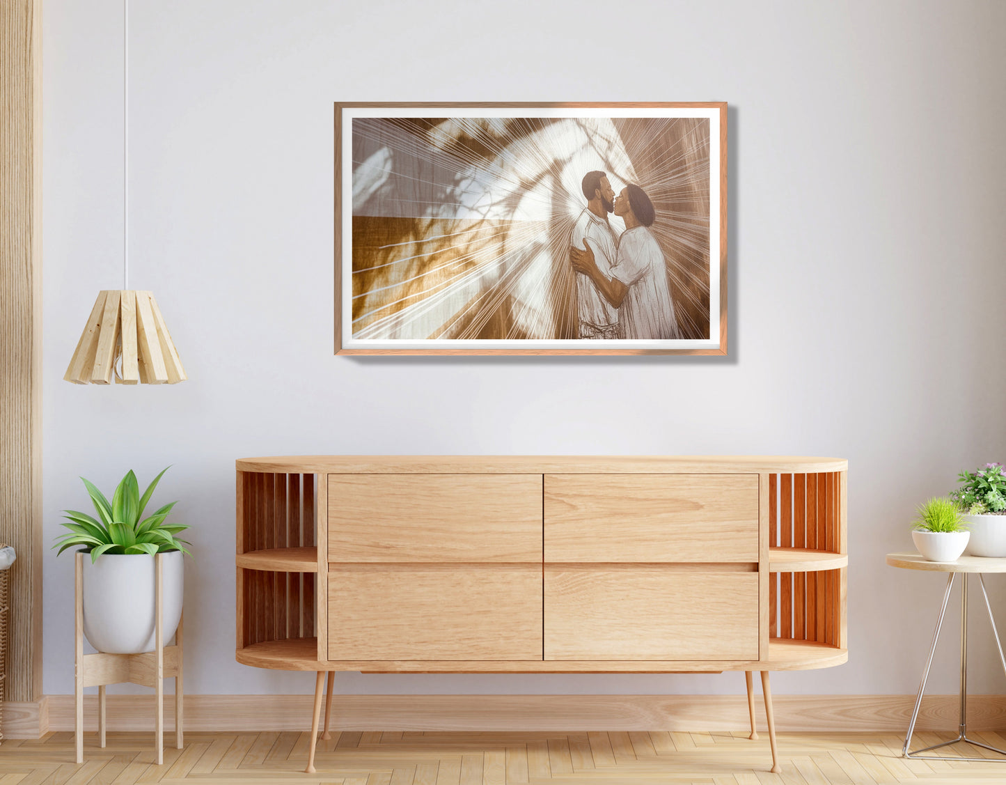 Black Couple Love and Light Black love wall art view 80