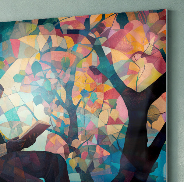 Black Man Reading Tree African American wall art view 22