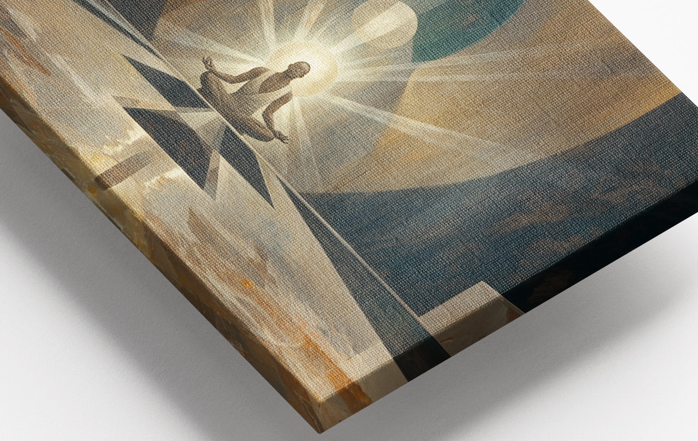 Close-up of Black Woman Spiritual Meditation African American wall art detail