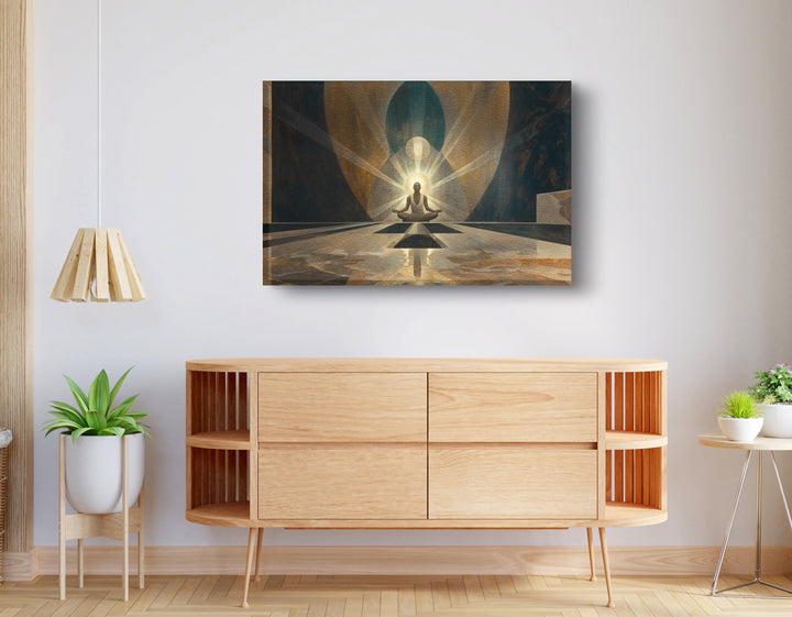 Black Woman Spiritual Meditation Wall Art