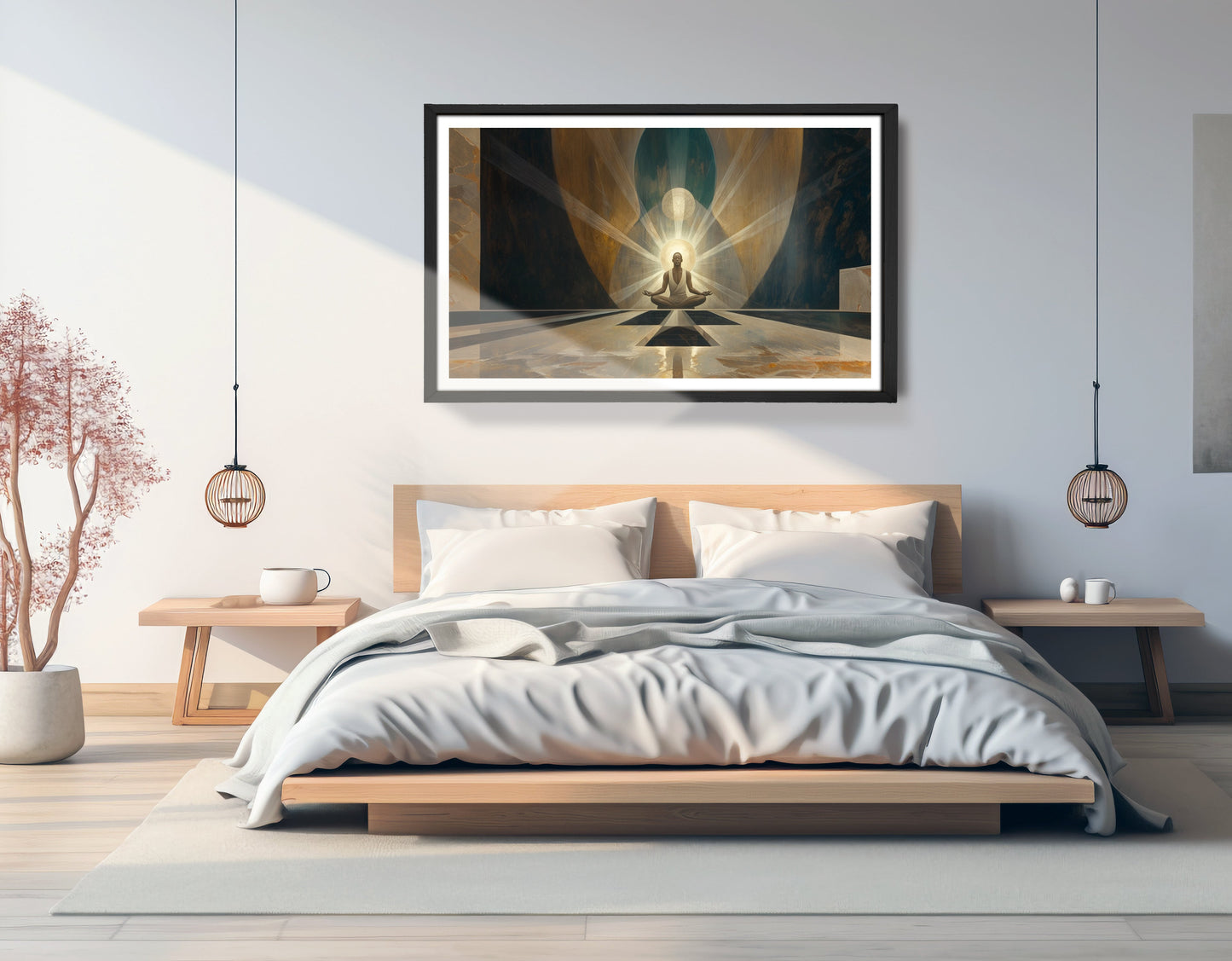 Black Woman Spiritual Meditation African American wall art view 69