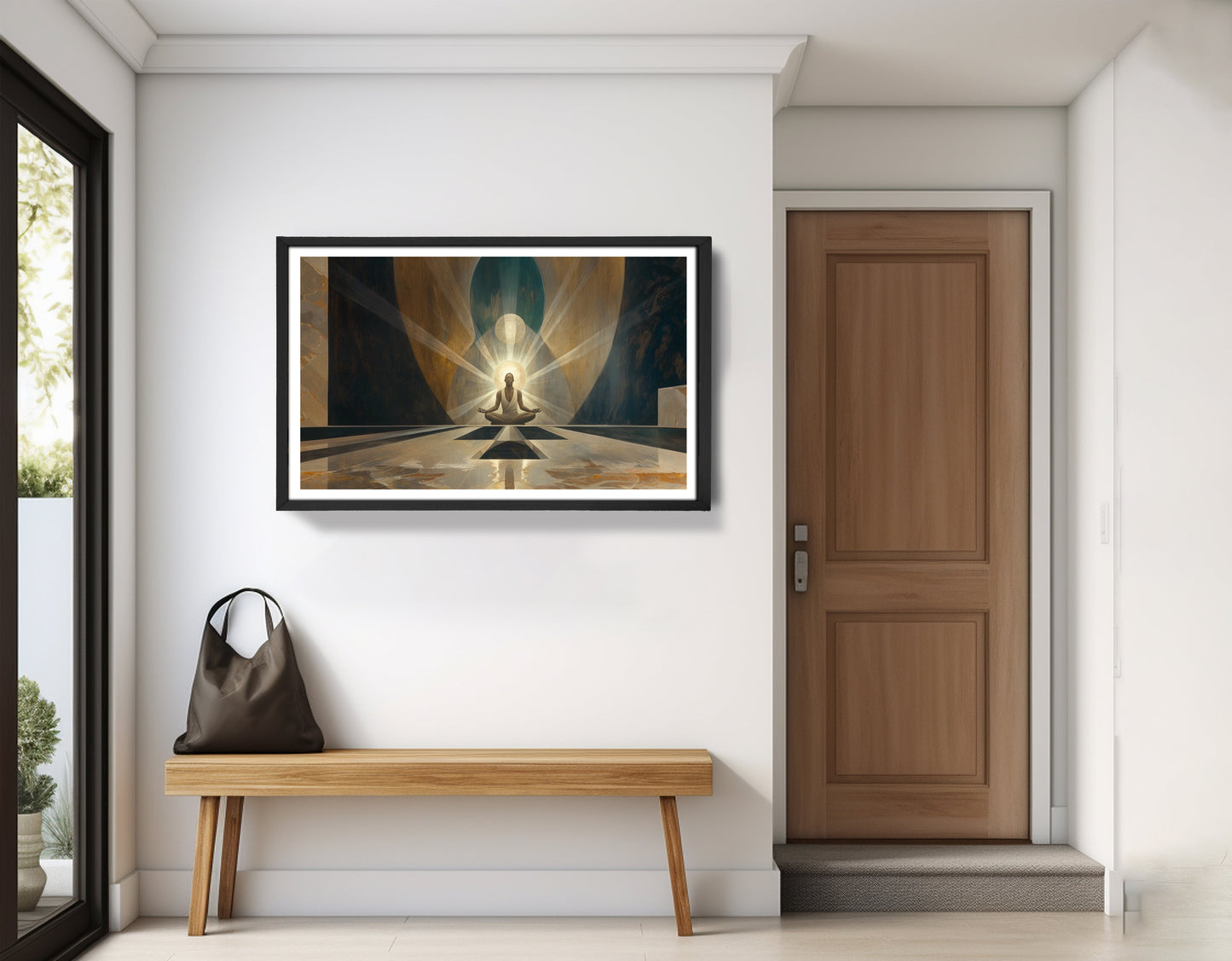 Black Woman Spiritual Meditation African American wall art view 71