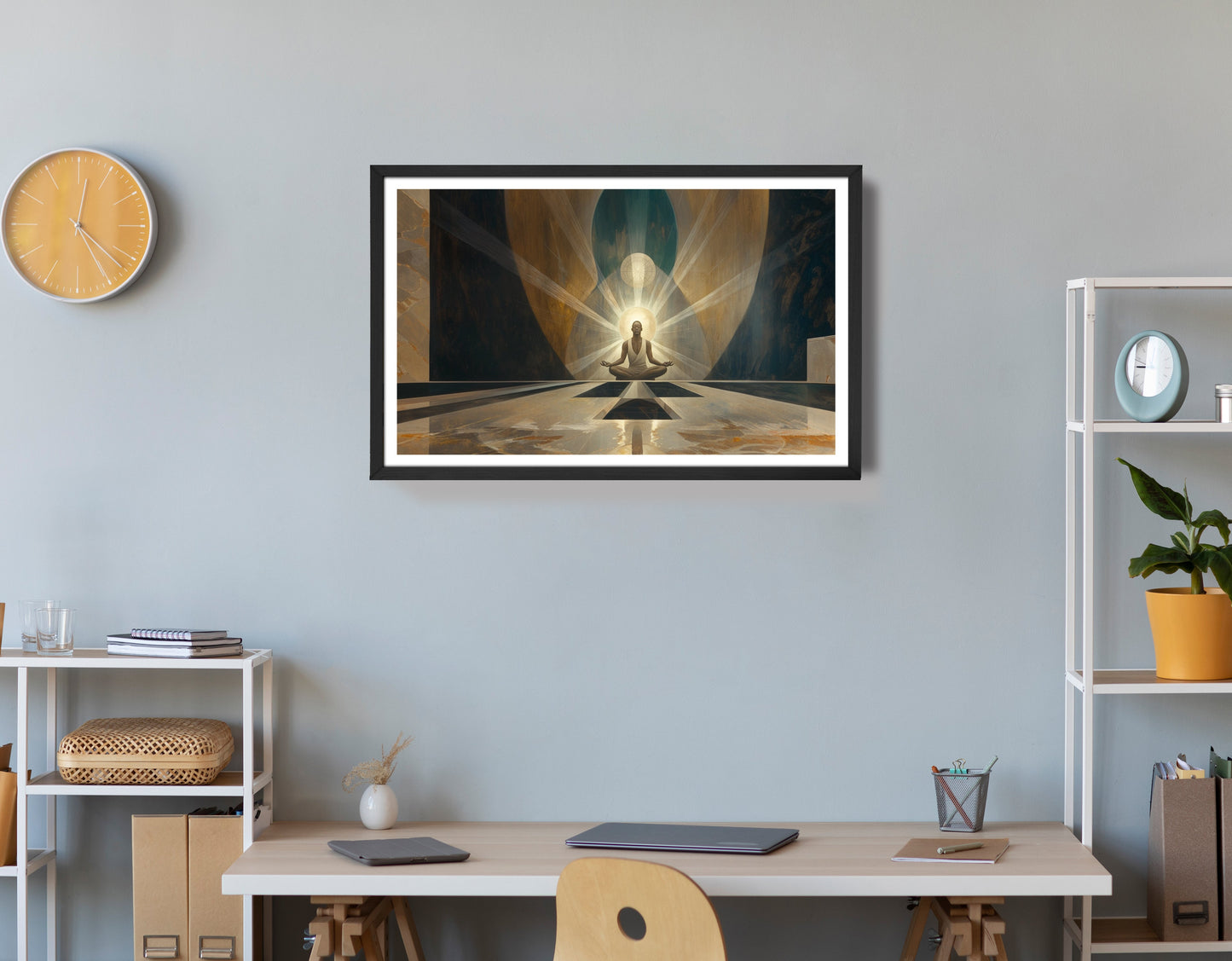 Black Woman Spiritual Meditation African American wall art view 72