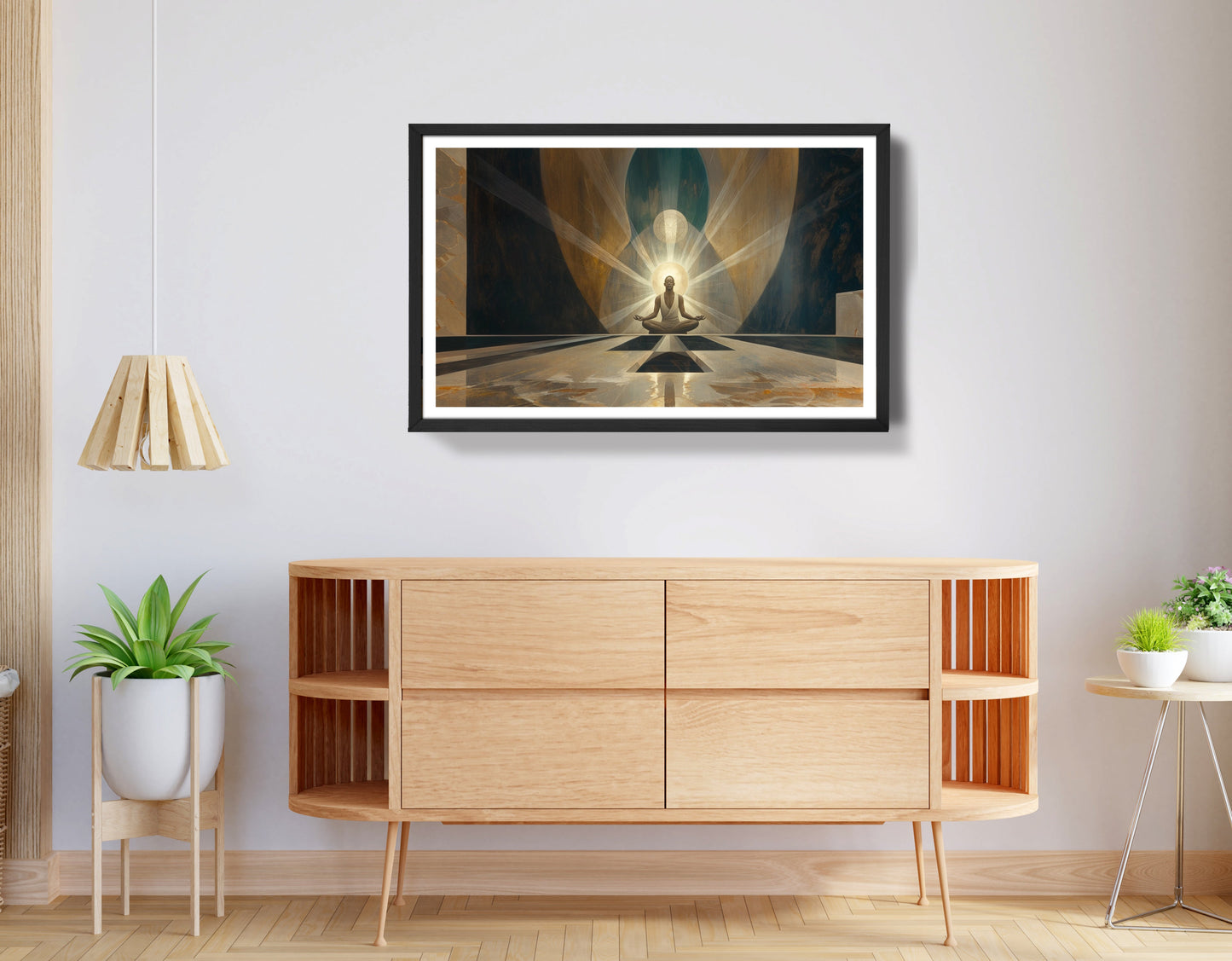 Black Woman Spiritual Meditation African American wall art view 68