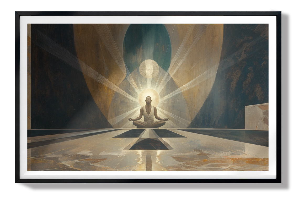 Black Woman Spiritual Meditation African American wall art view 67
