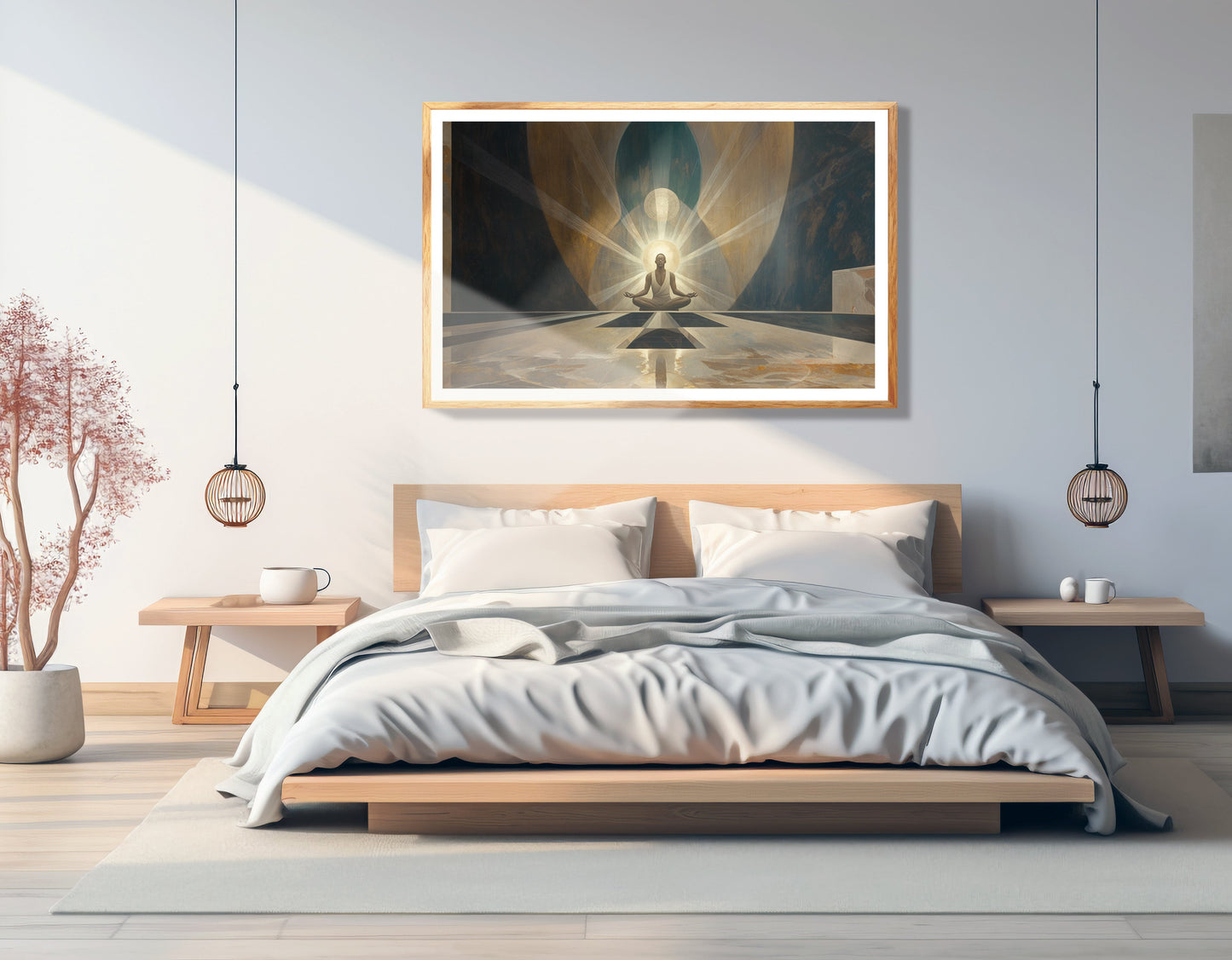 Black Woman Spiritual Meditation African American wall art view 75