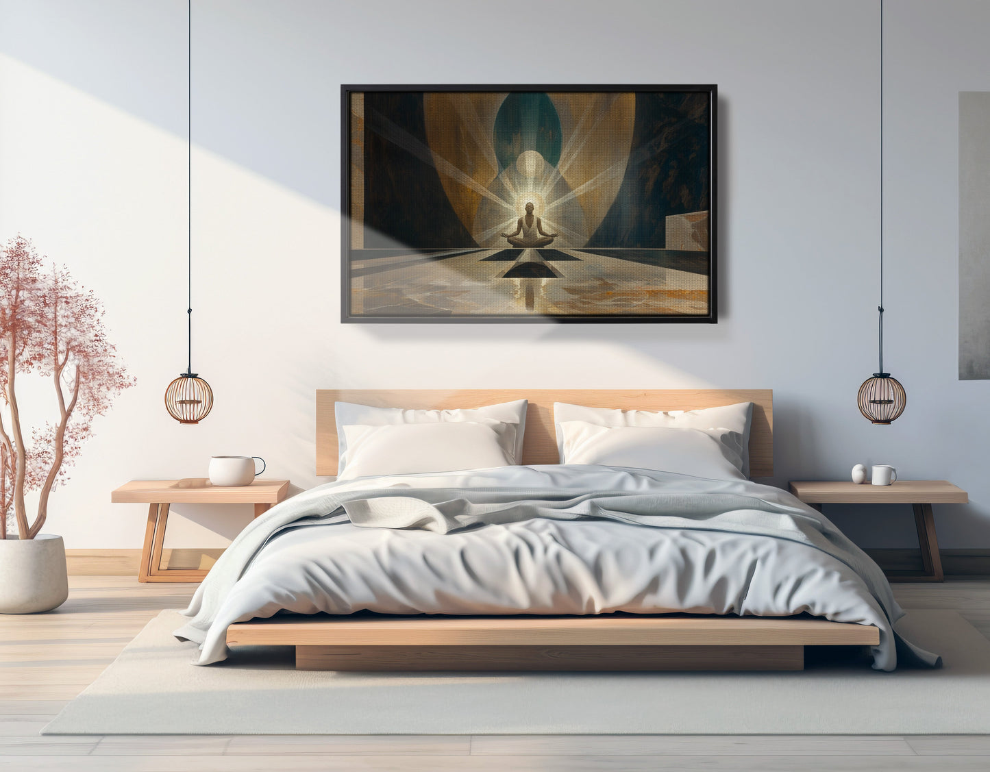 Black Woman Spiritual Meditation African American wall art view 27