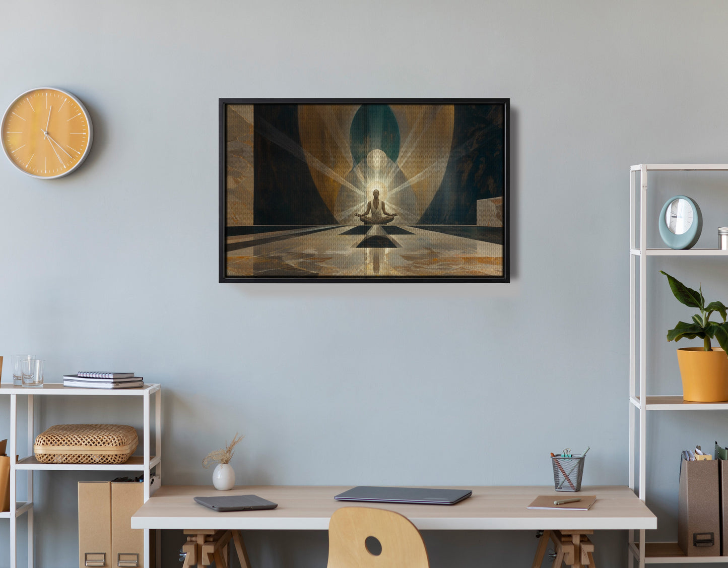 Black Woman Spiritual Meditation African American wall art view 30