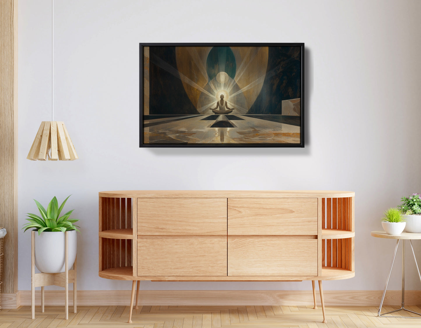 Black Woman Spiritual Meditation African American wall art view 26