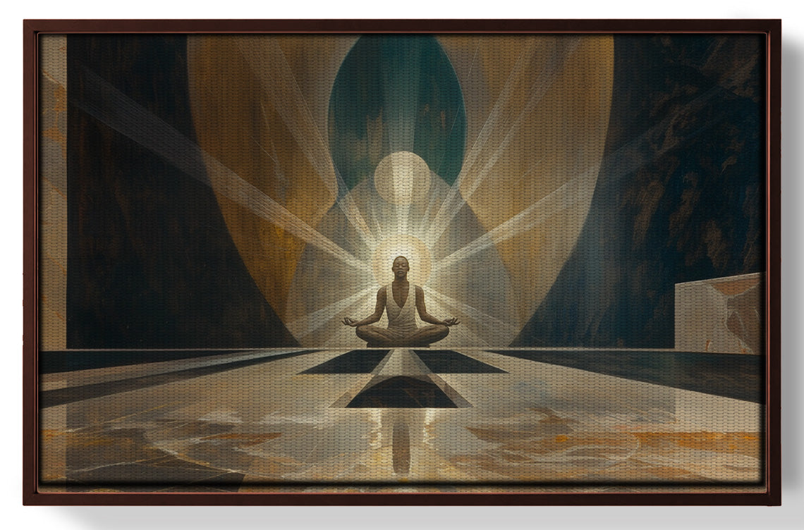 Black Woman Spiritual Meditation African American wall art view 31